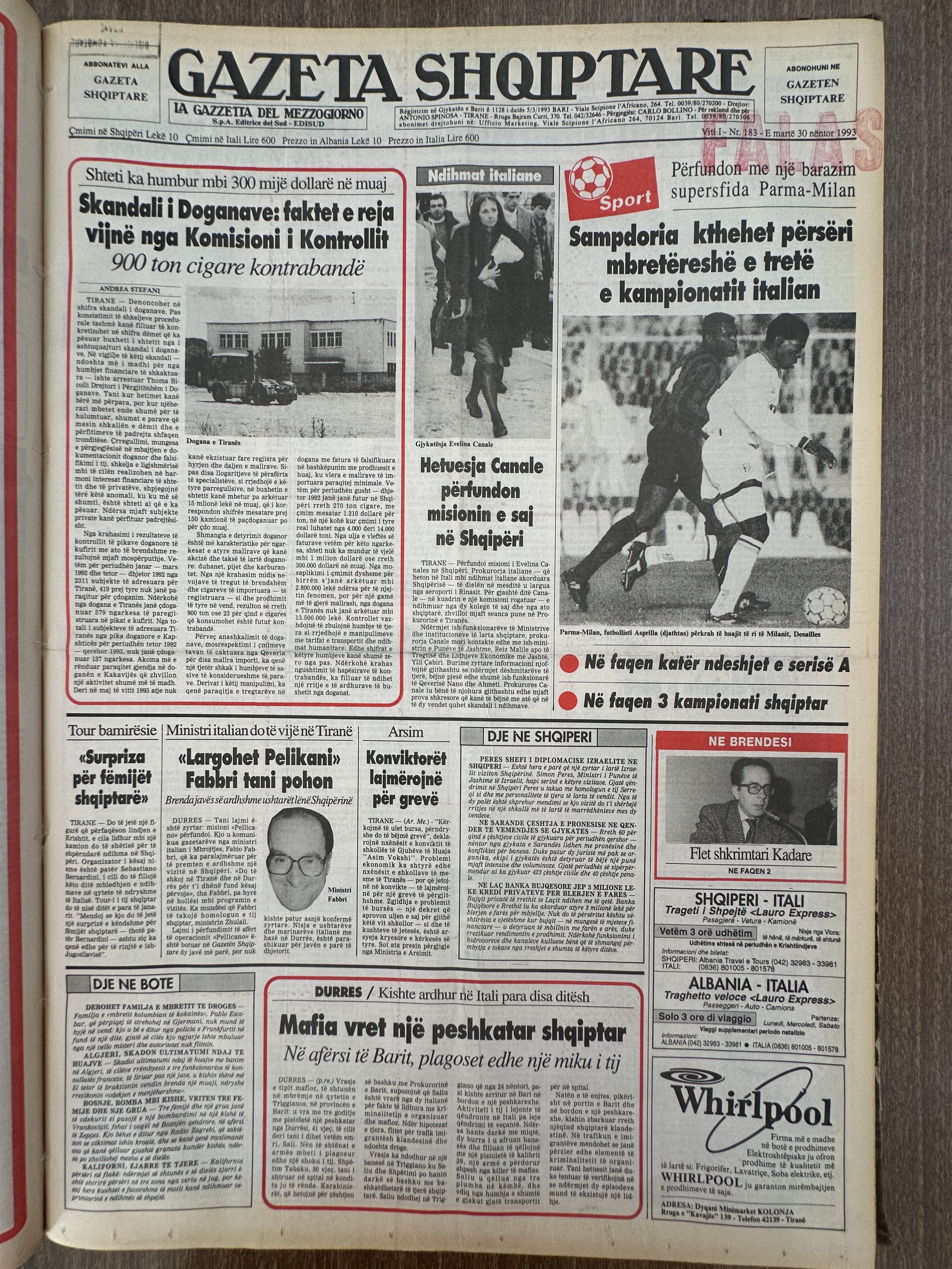 Gazeta Shqiptare 1993-11-30