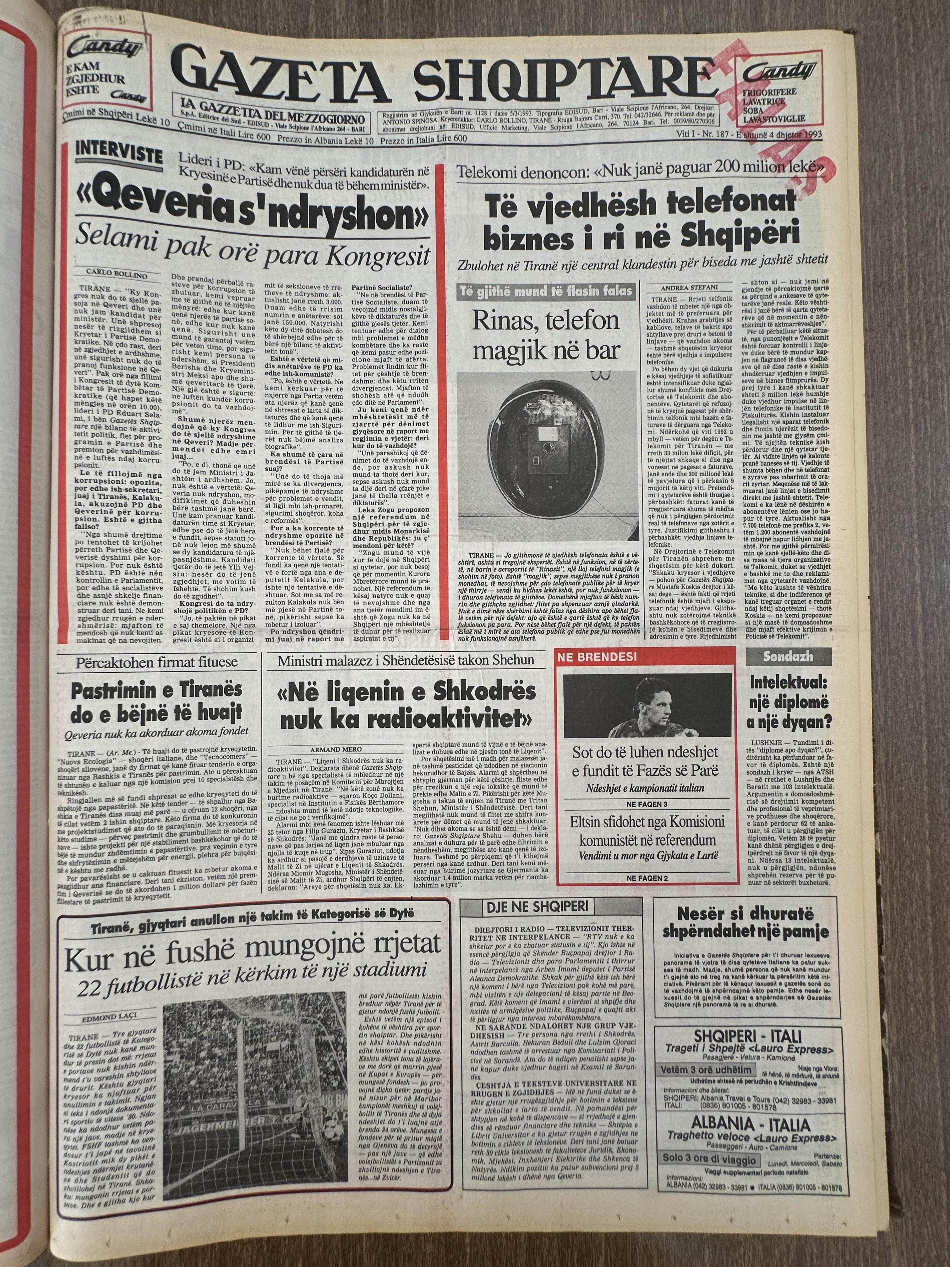 Gazeta Shqiptare 1995-12-04
