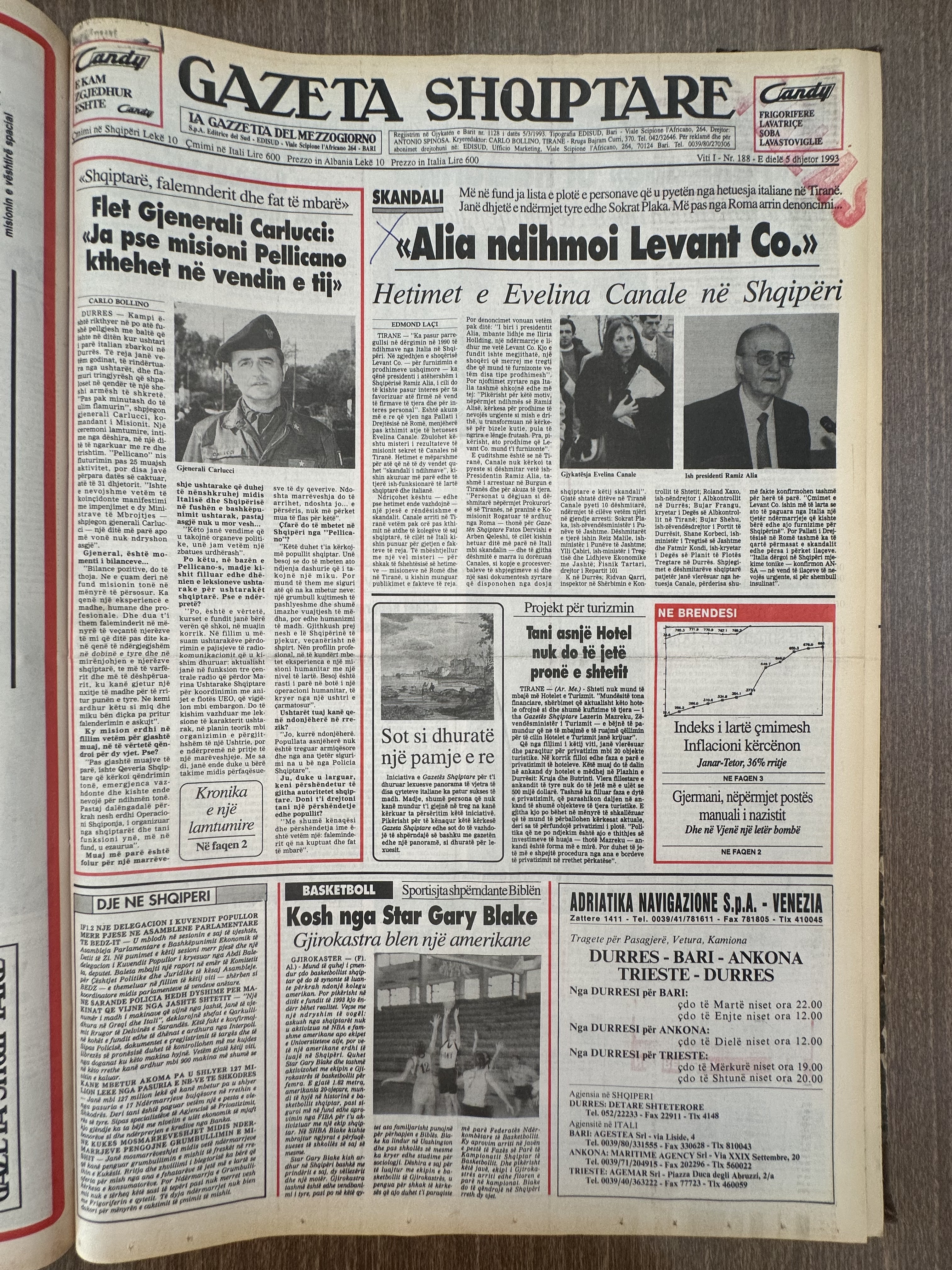 Gazeta Shqiptare 1993-12-05