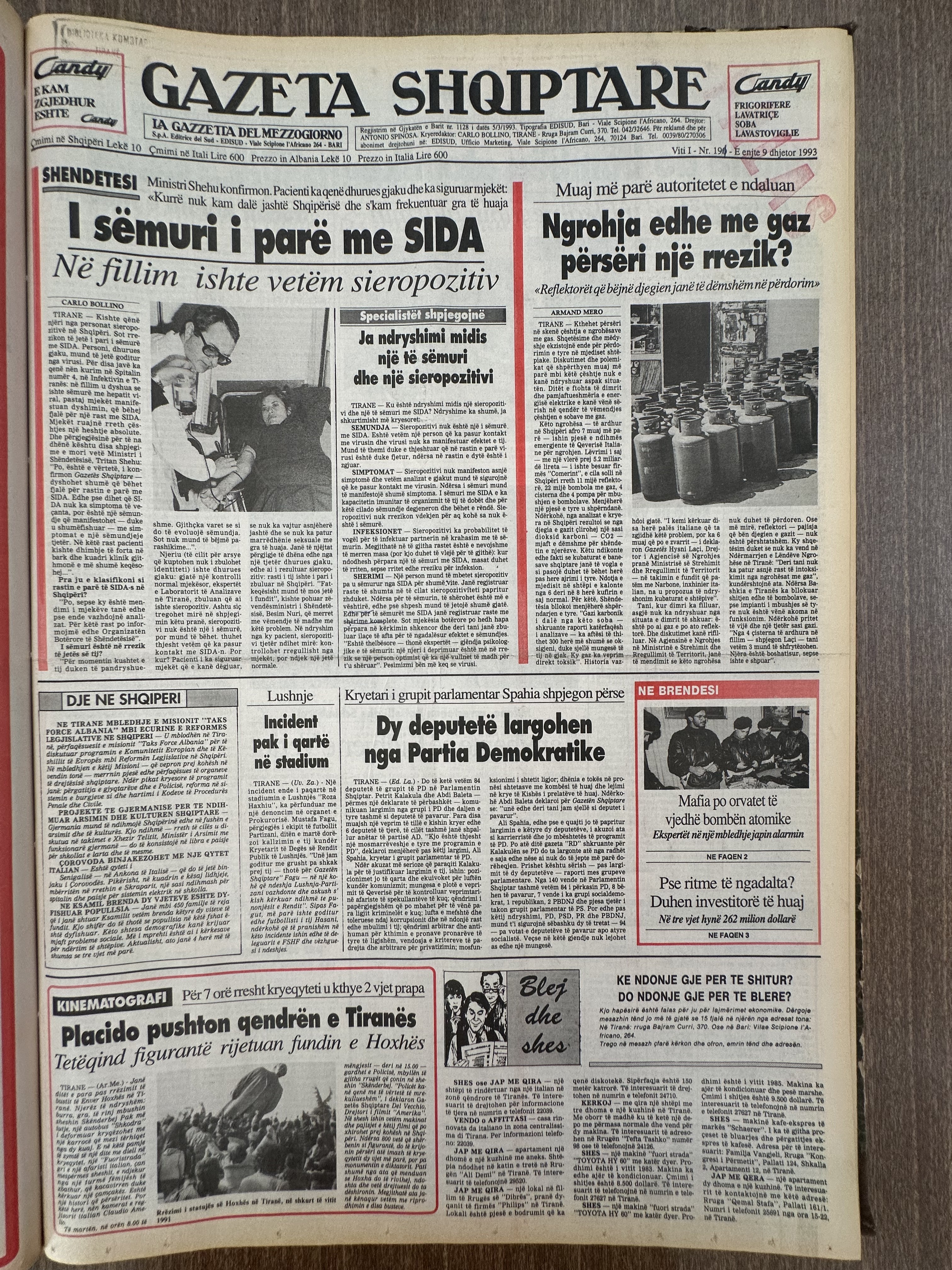 Gazeta Shqiptare 1993-12-09