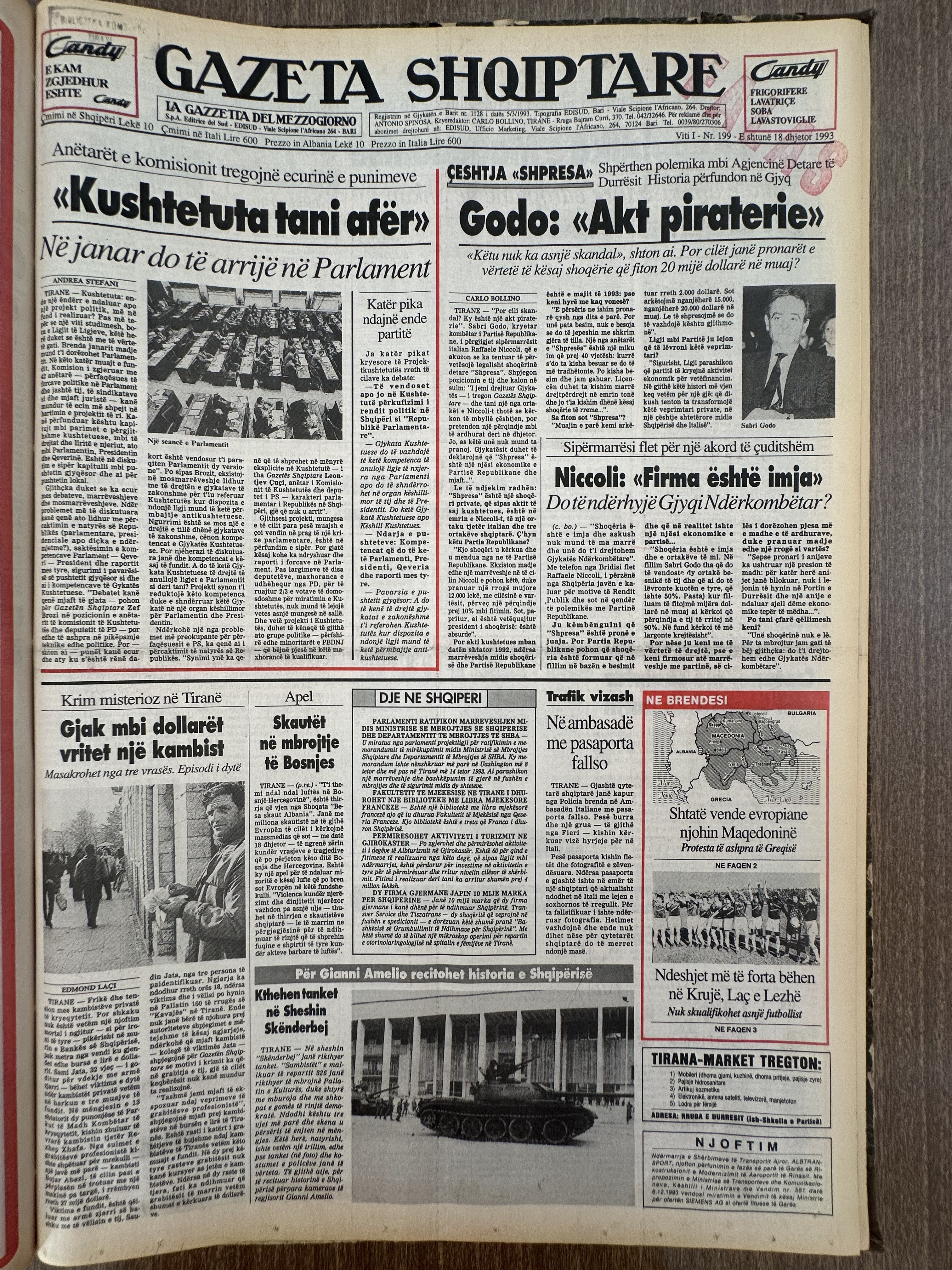 Gazeta Shqiptare 1993-12-18