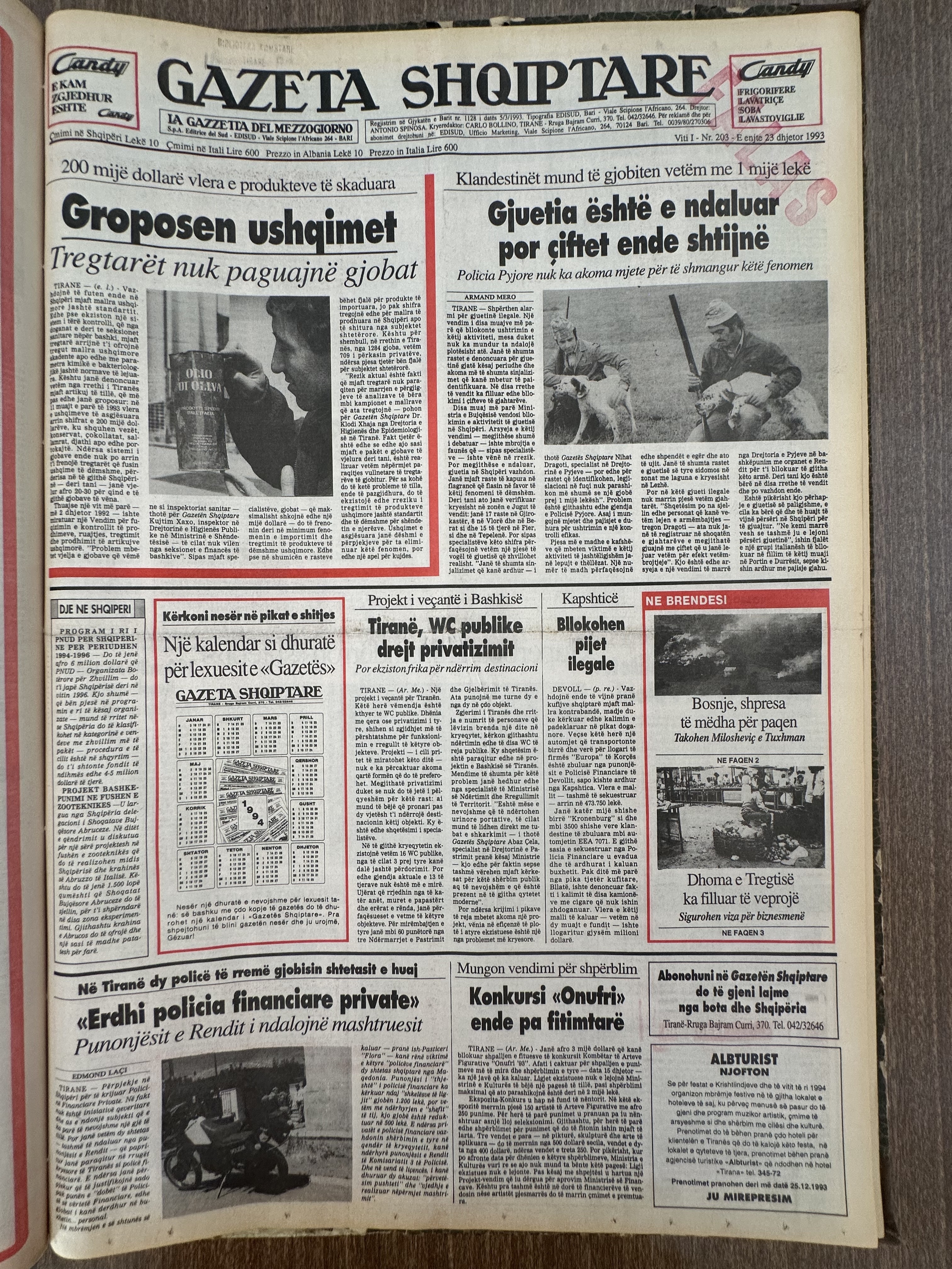 Gazeta Shqiptare 1993-09-23
