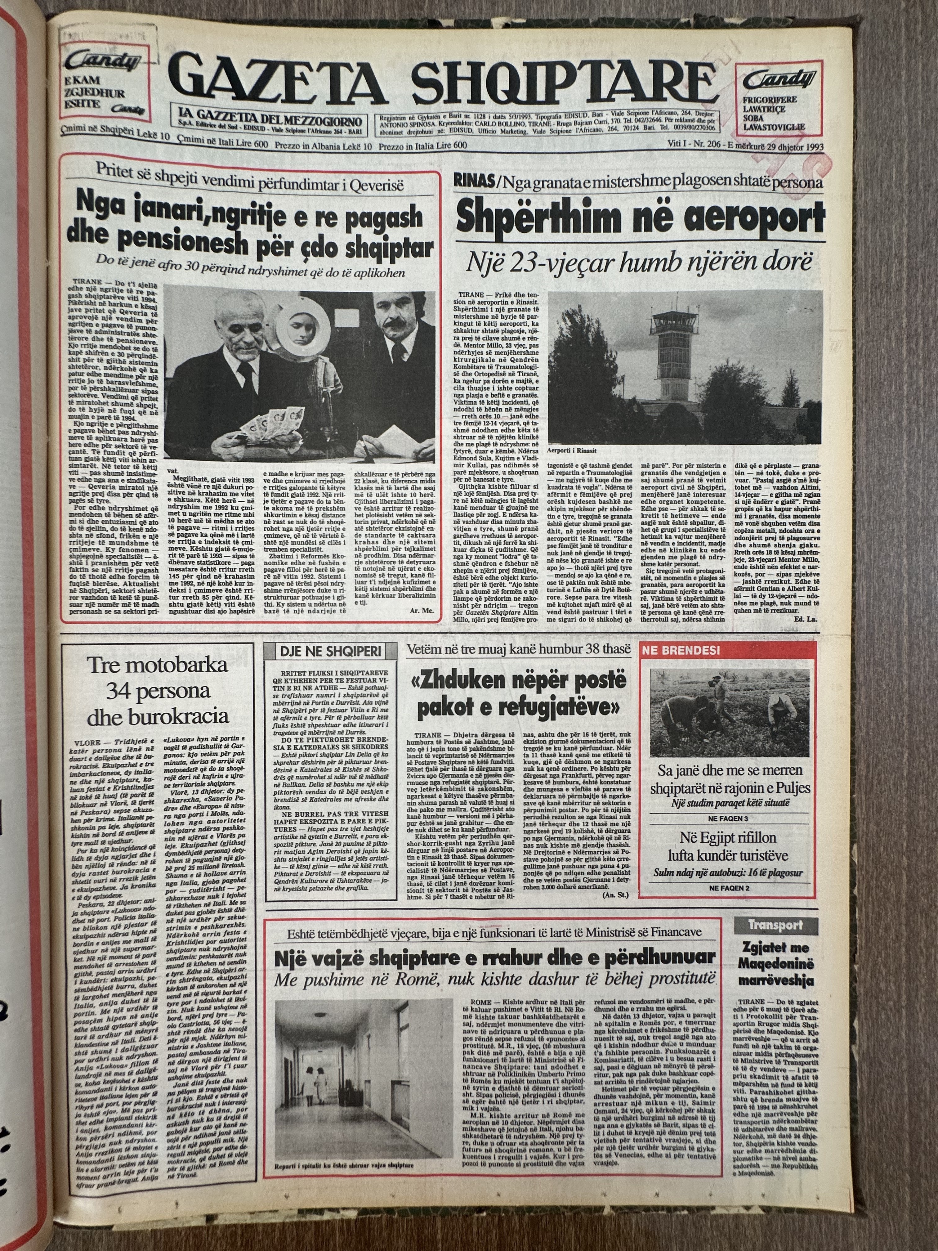 Gazeta Shqiptare 1993-12-29