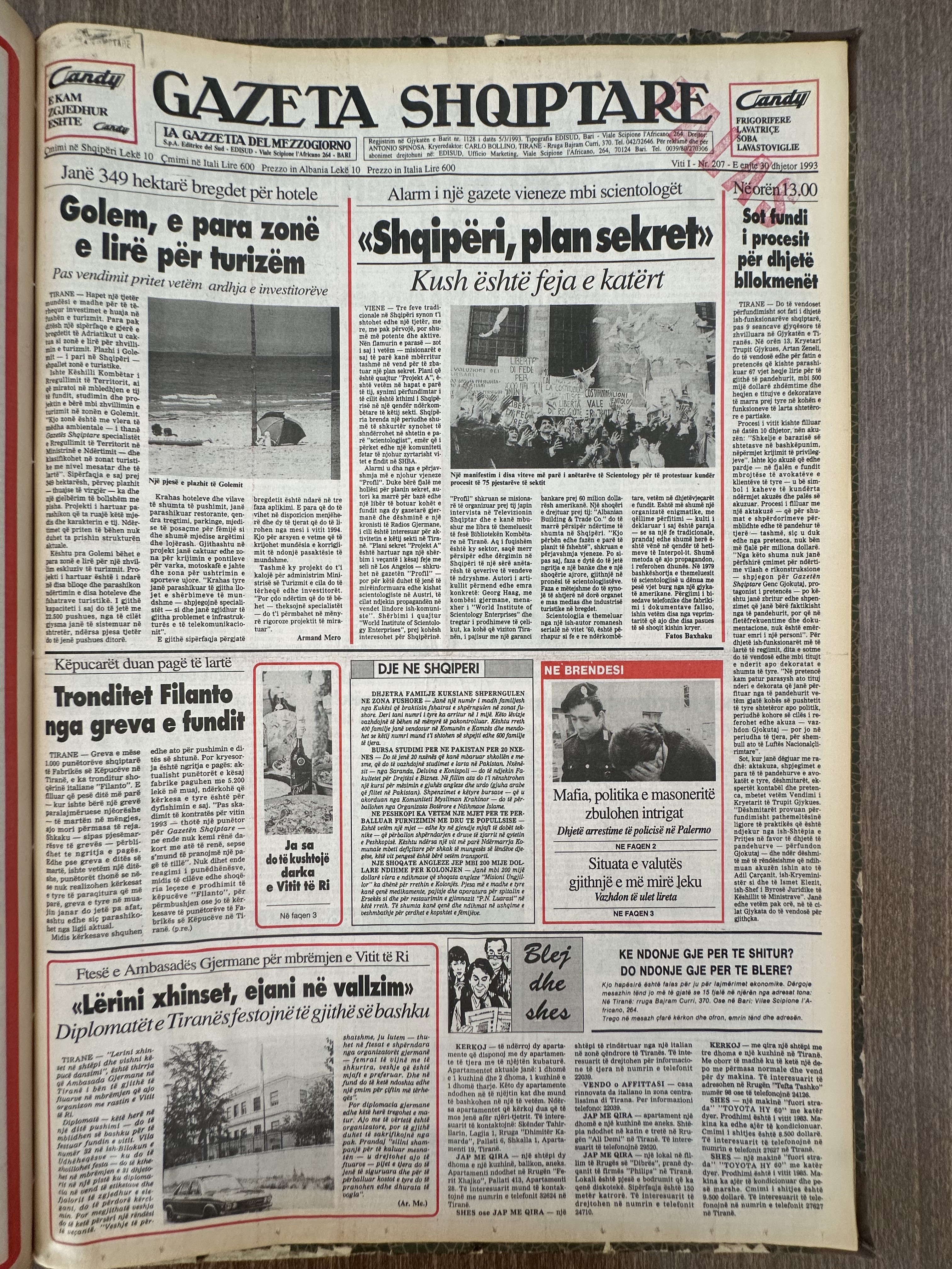Gazeta Shqiptare 1993-12-30