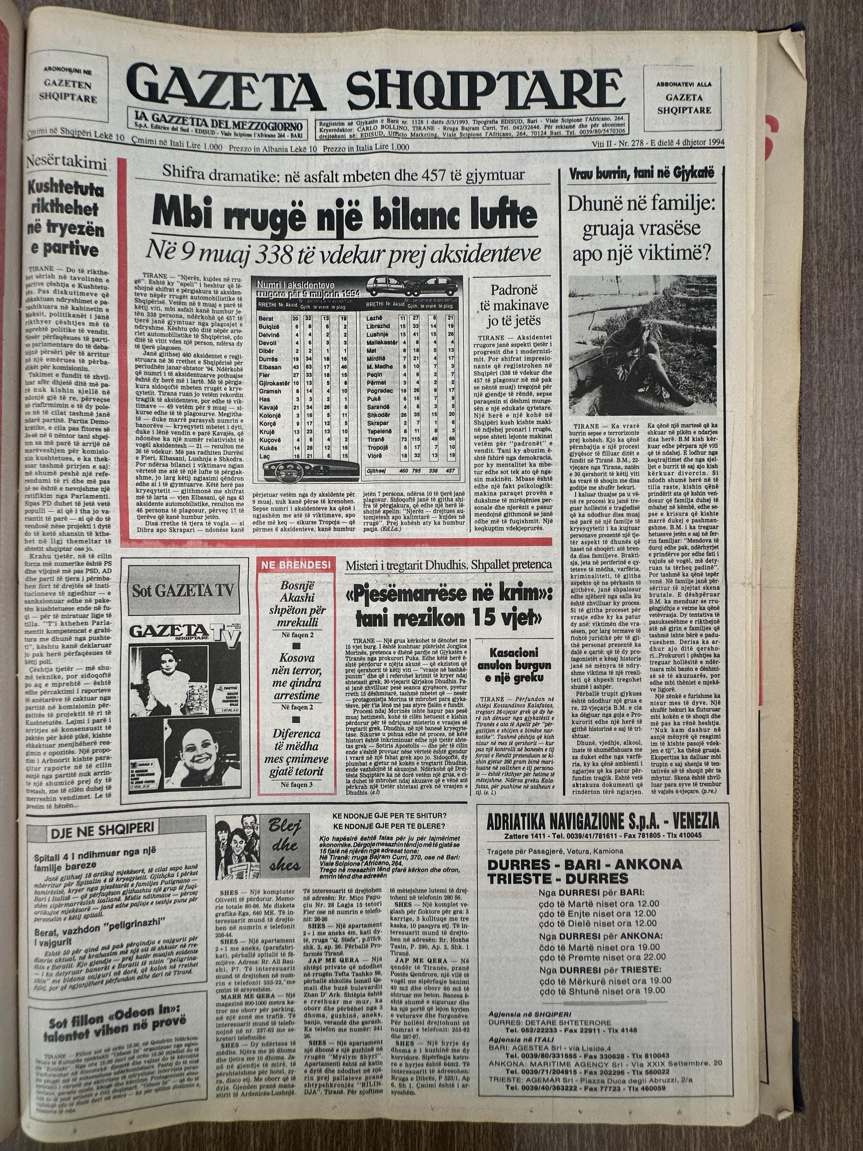 Gazeta Shqiptare 1994-12-04
