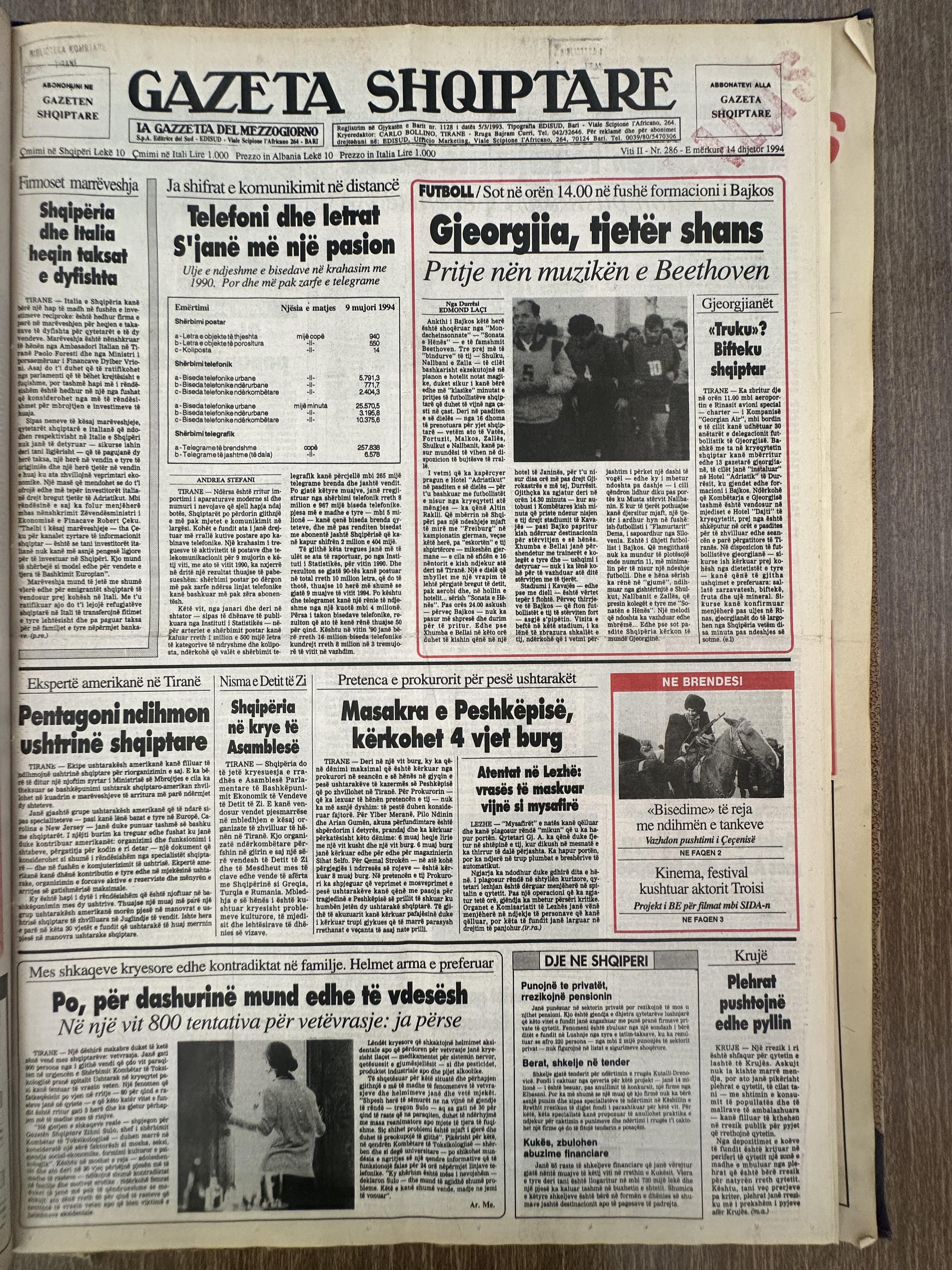 Gazeta Shqiptare 1994-12-14