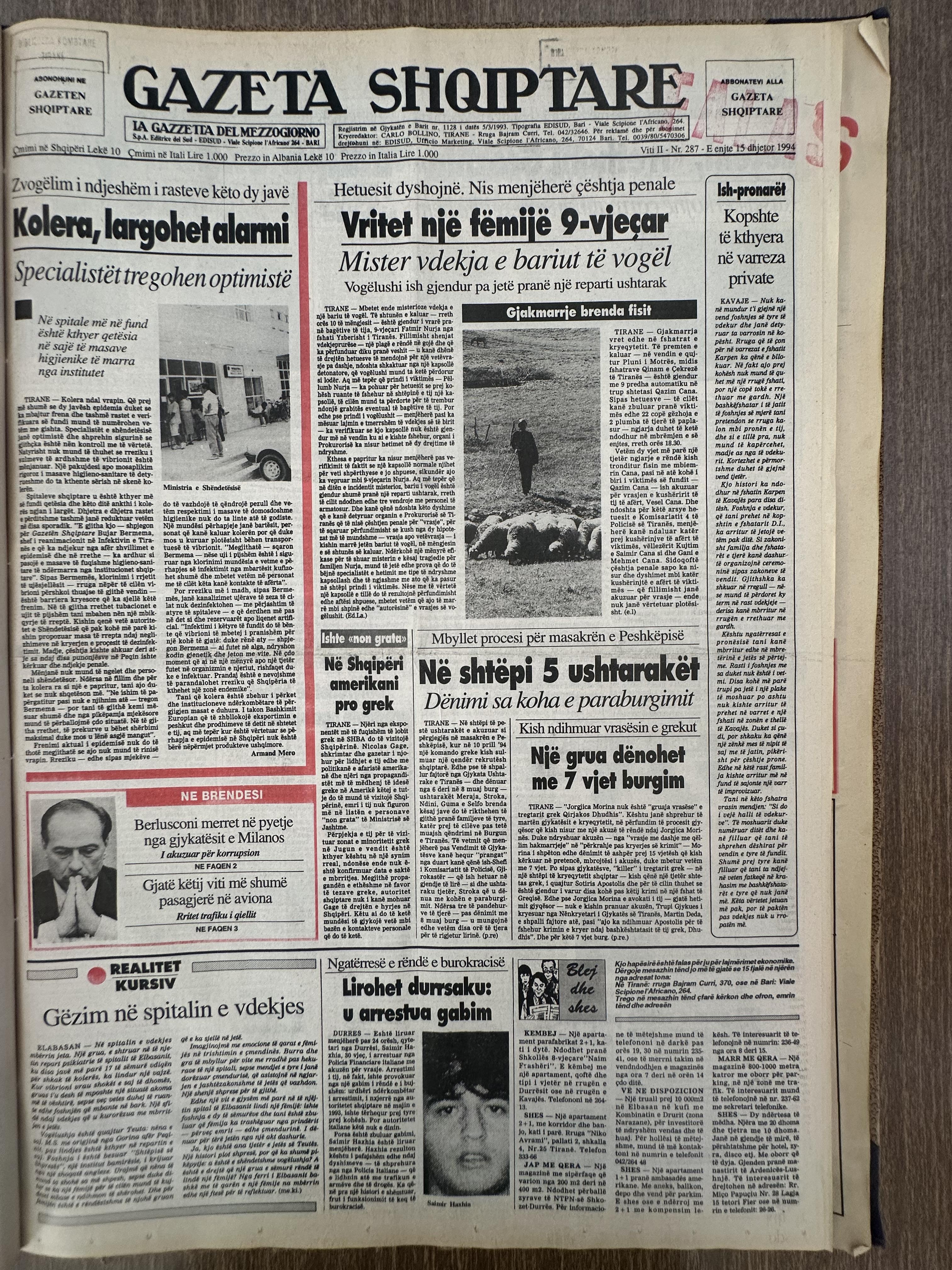 Gazeta Shqiptare 1994-12-15