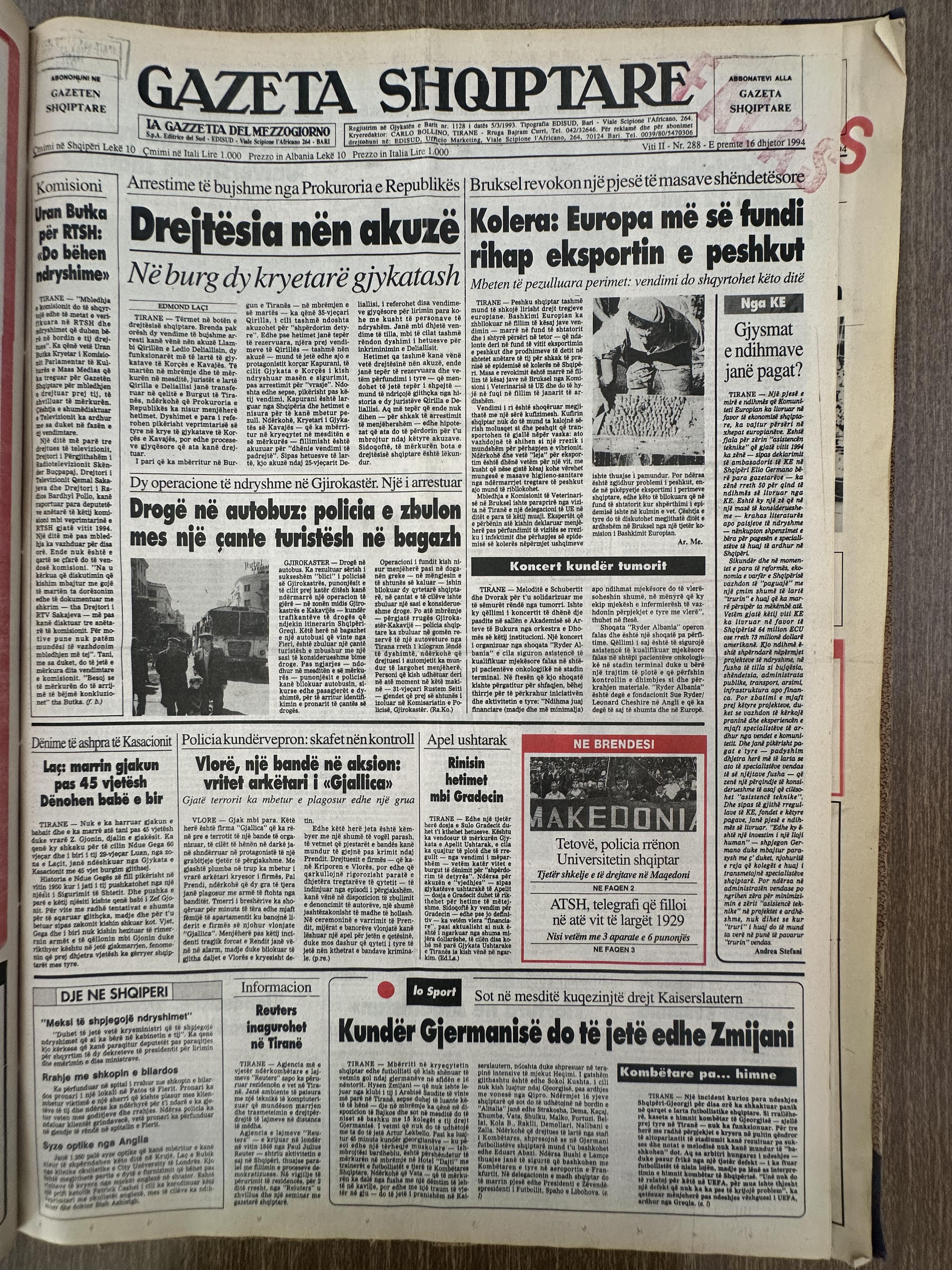 Gazeta Shqiptare 1994-12-16