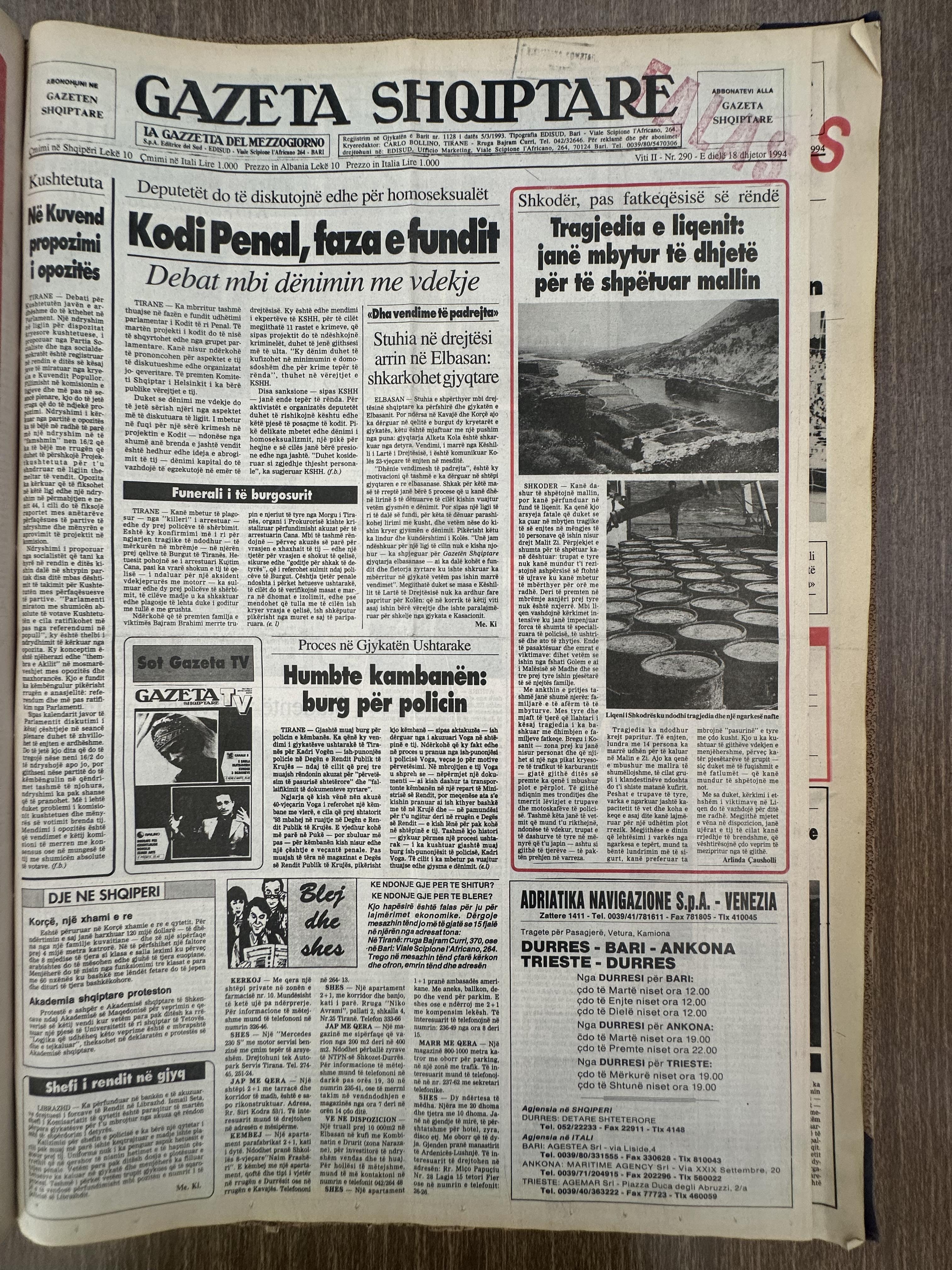 Gazeta Shqiptare 1994-12-18