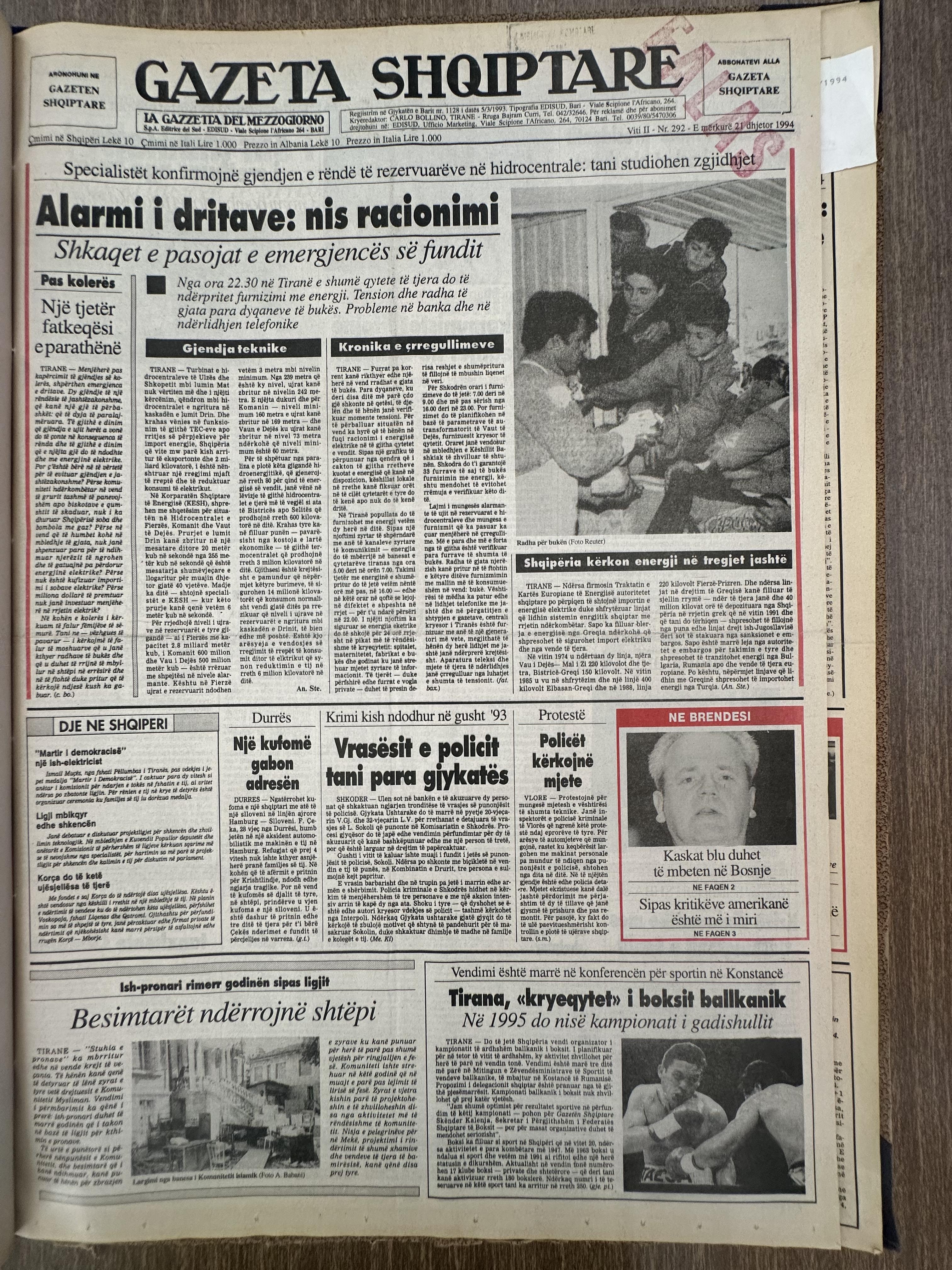 Gazeta Shqiptare 1994-12-21
