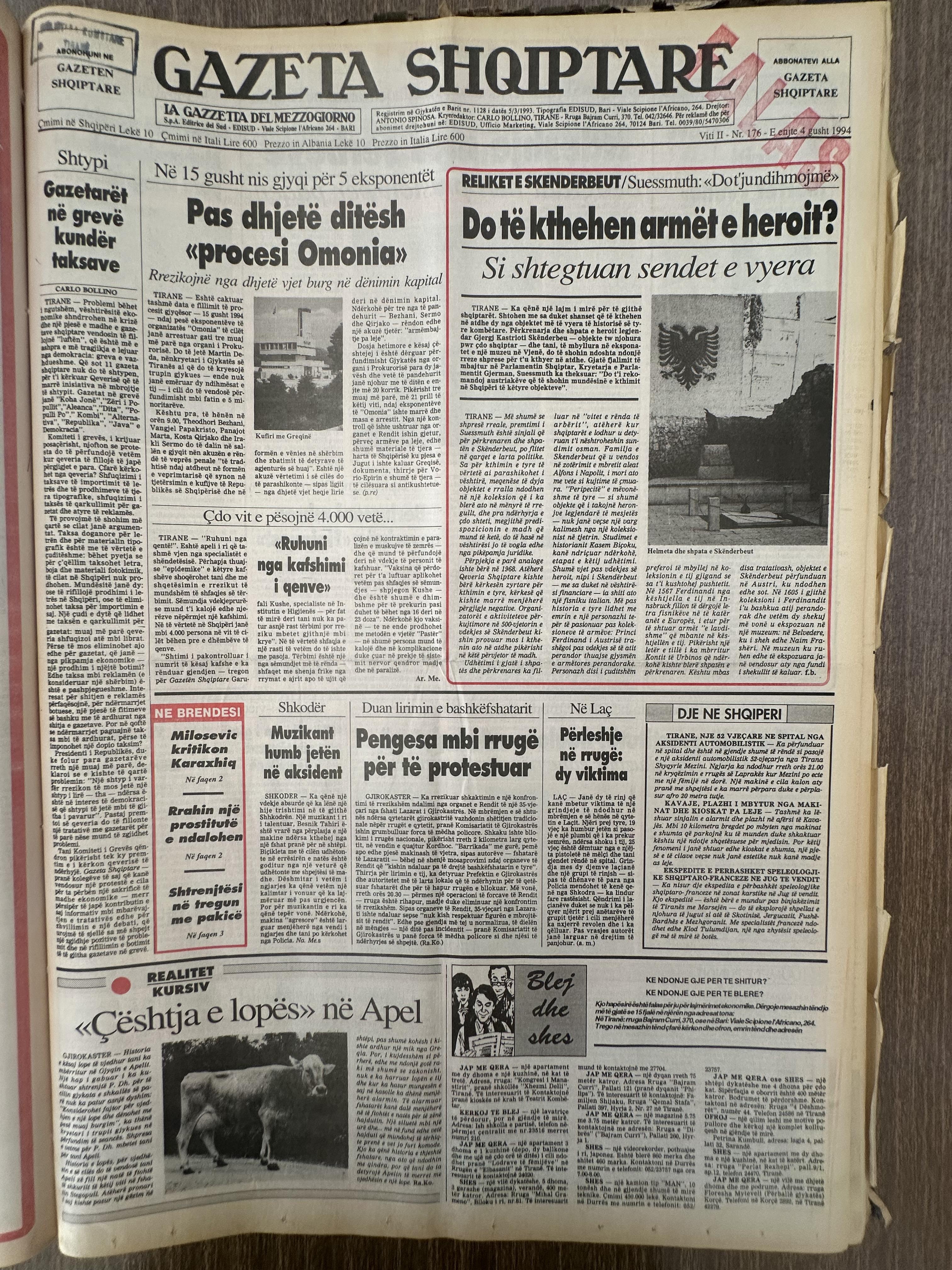 Gazeta Shqiptare 1994-08-04