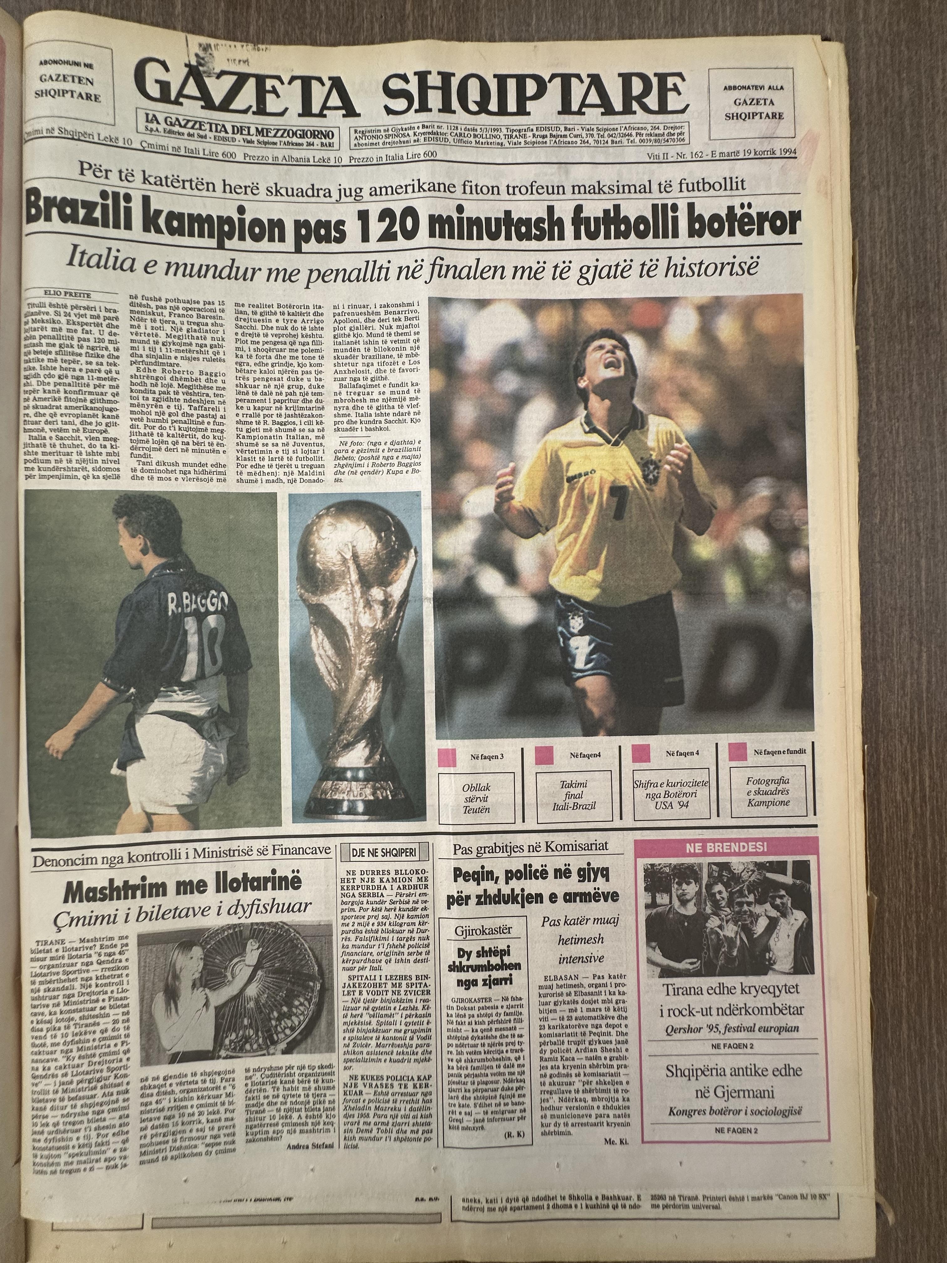 Gazeta Shqiptare 1994-07-19
