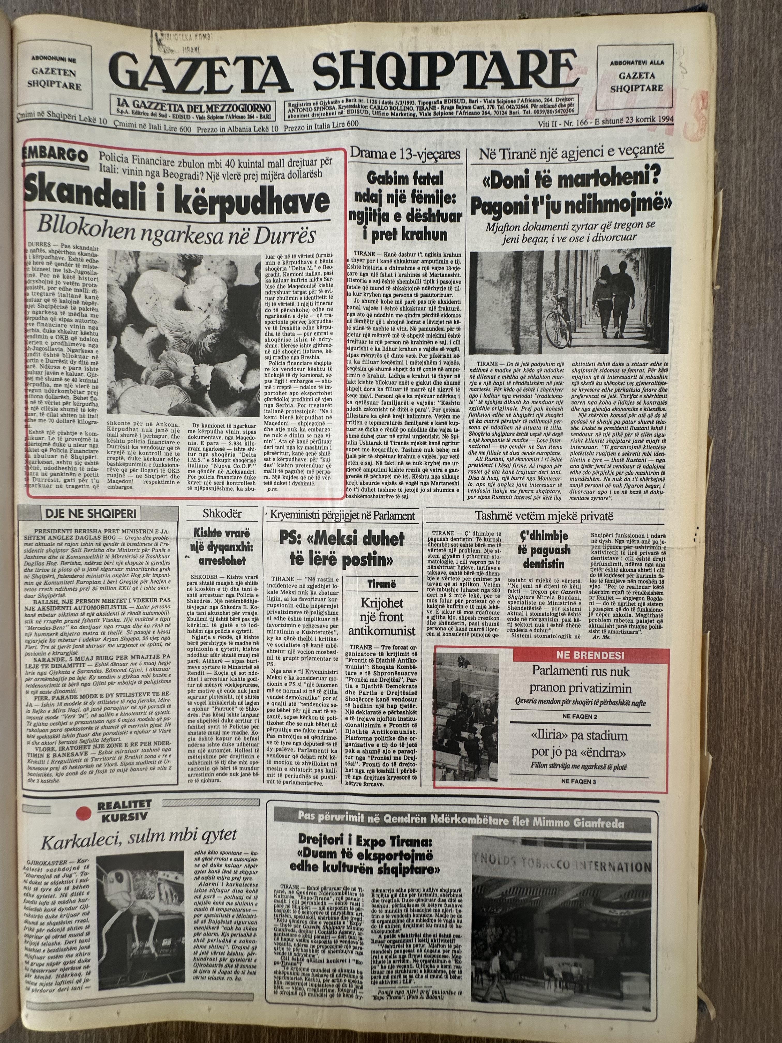 Gazeta Shqiptare 1994-07-23