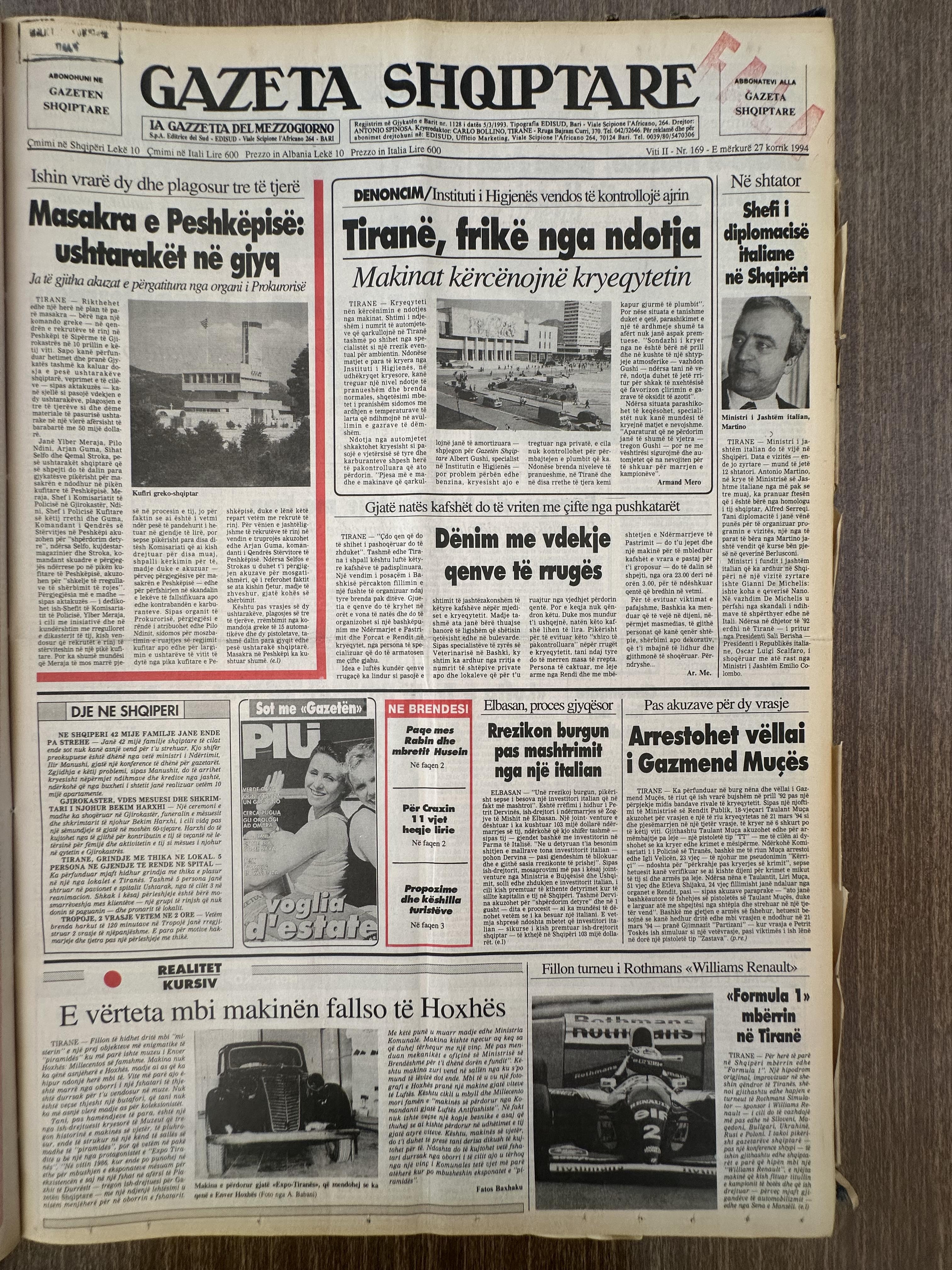 Gazeta Shqiptare 1994-07-27