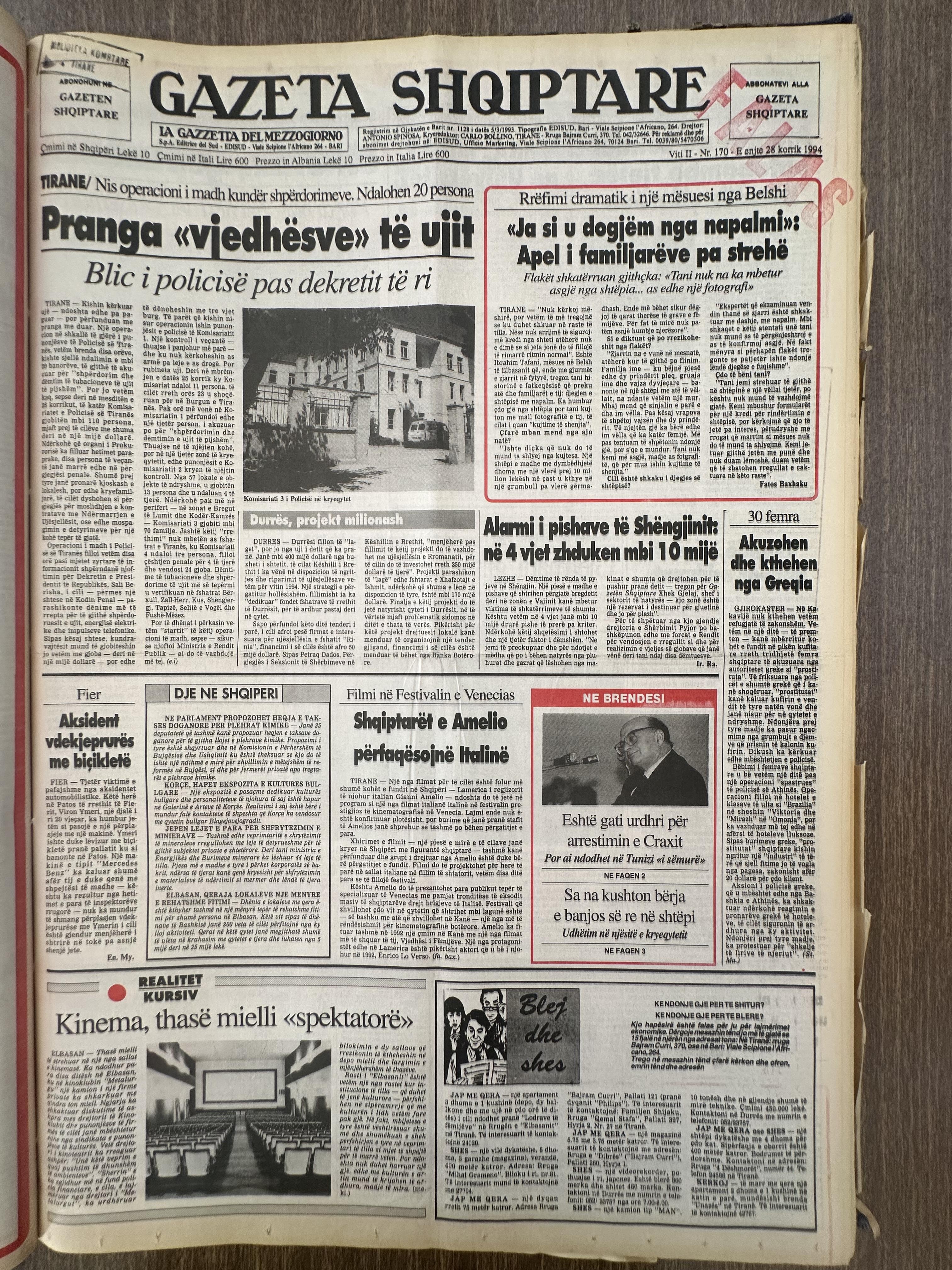 Gazeta Shqiptare 1994-07-28