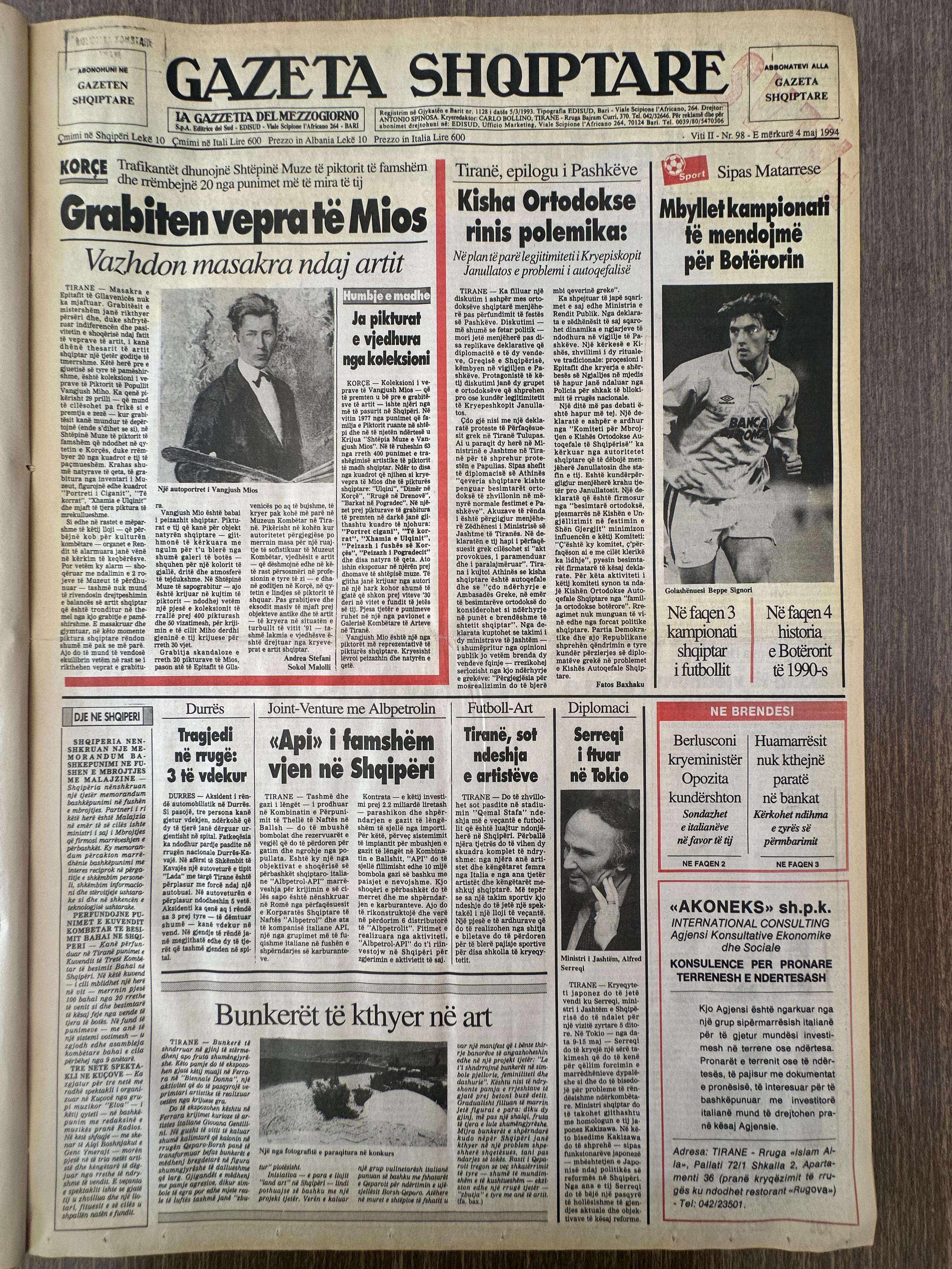Gazeta Shqiptare 1994-05-04