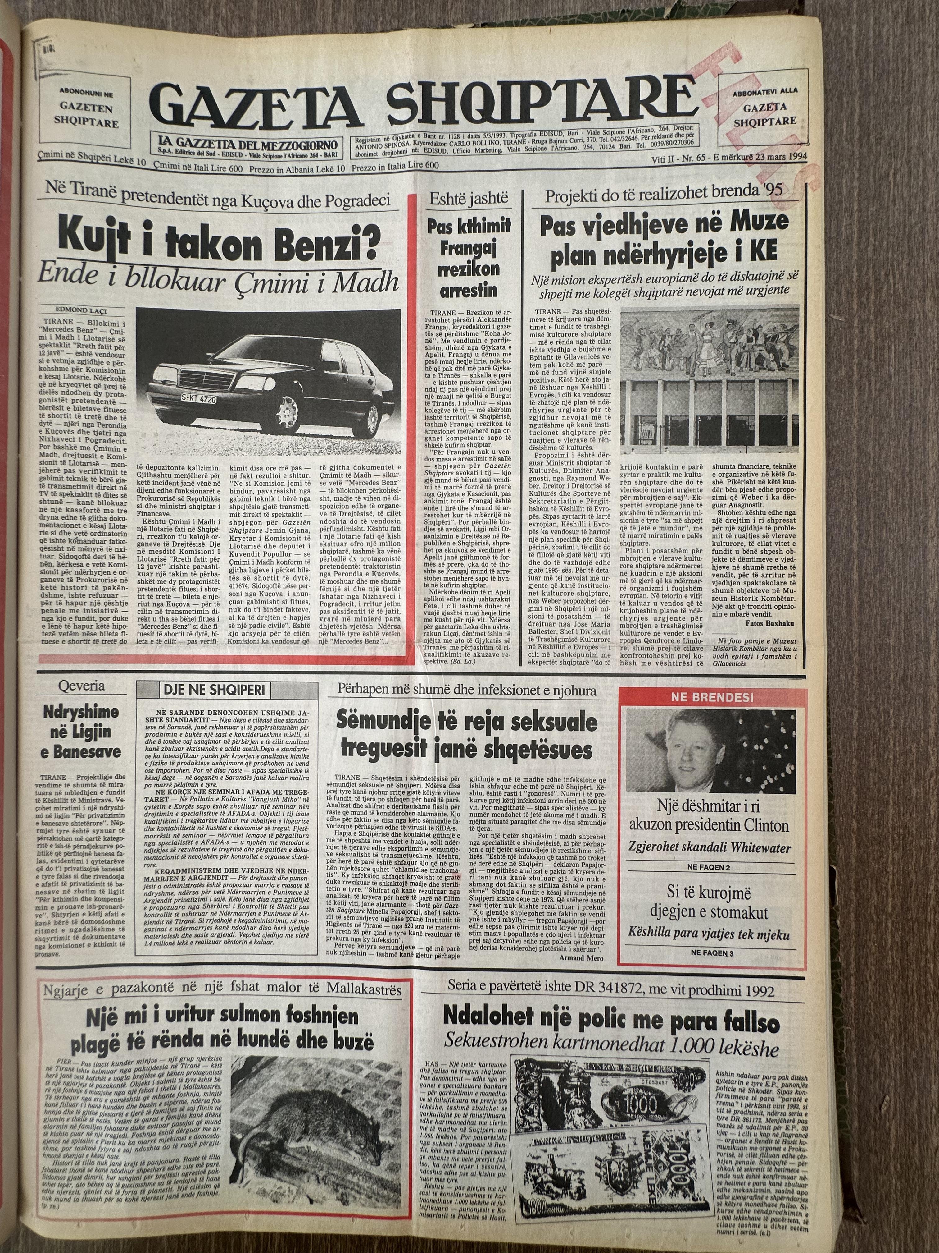 Gazeta Shqiptare 1994-03-23