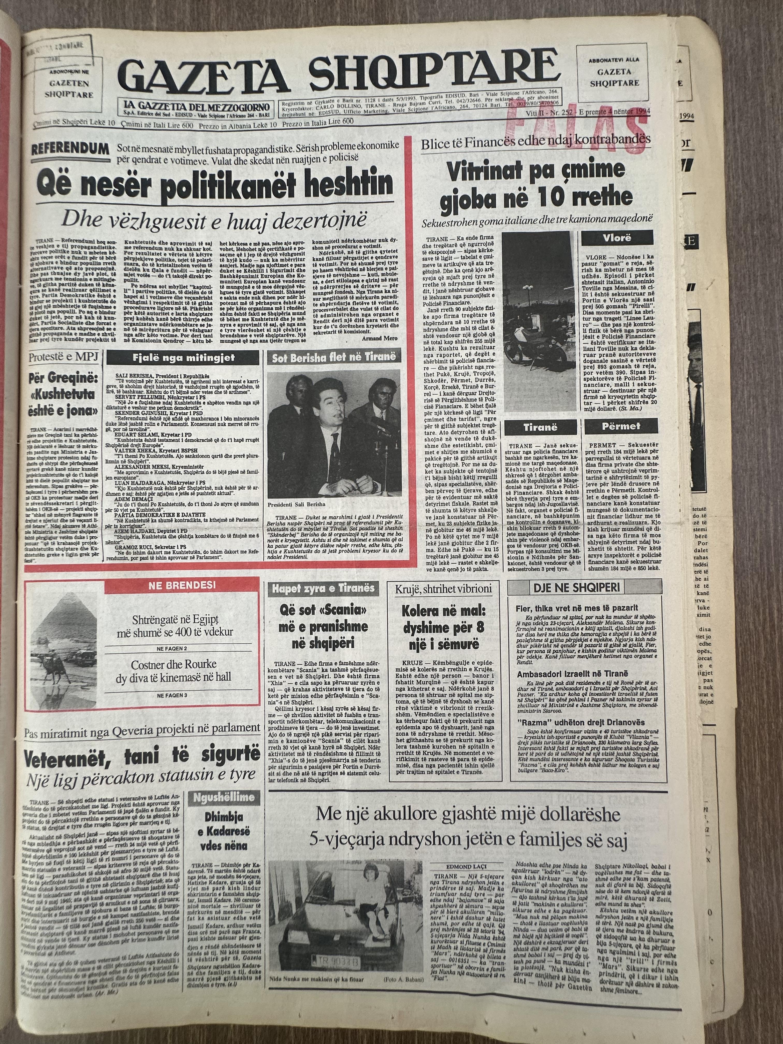 Gazeta Shqiptare 1994-11-04