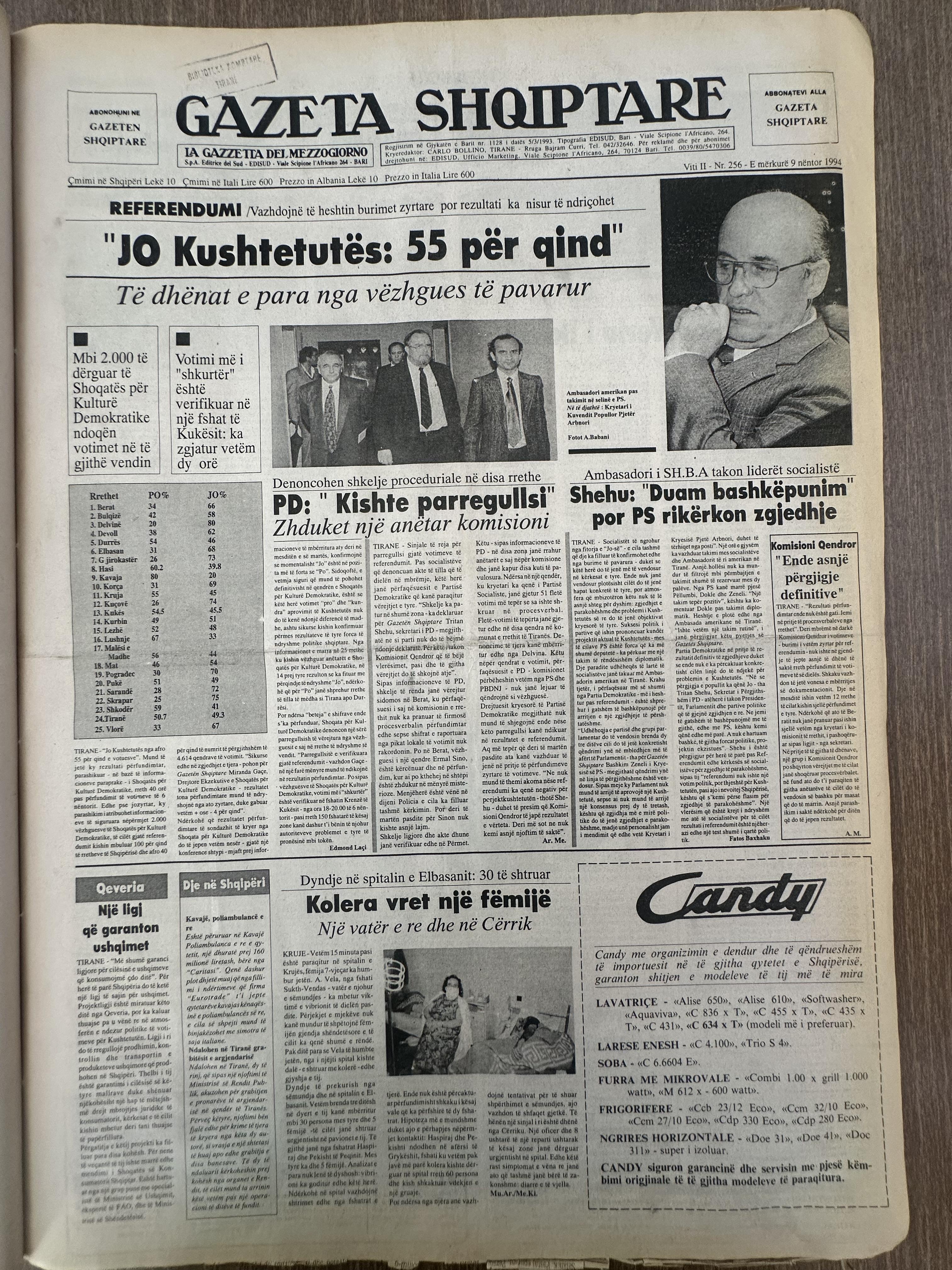 Gazeta Shqiptare 1994-11-09