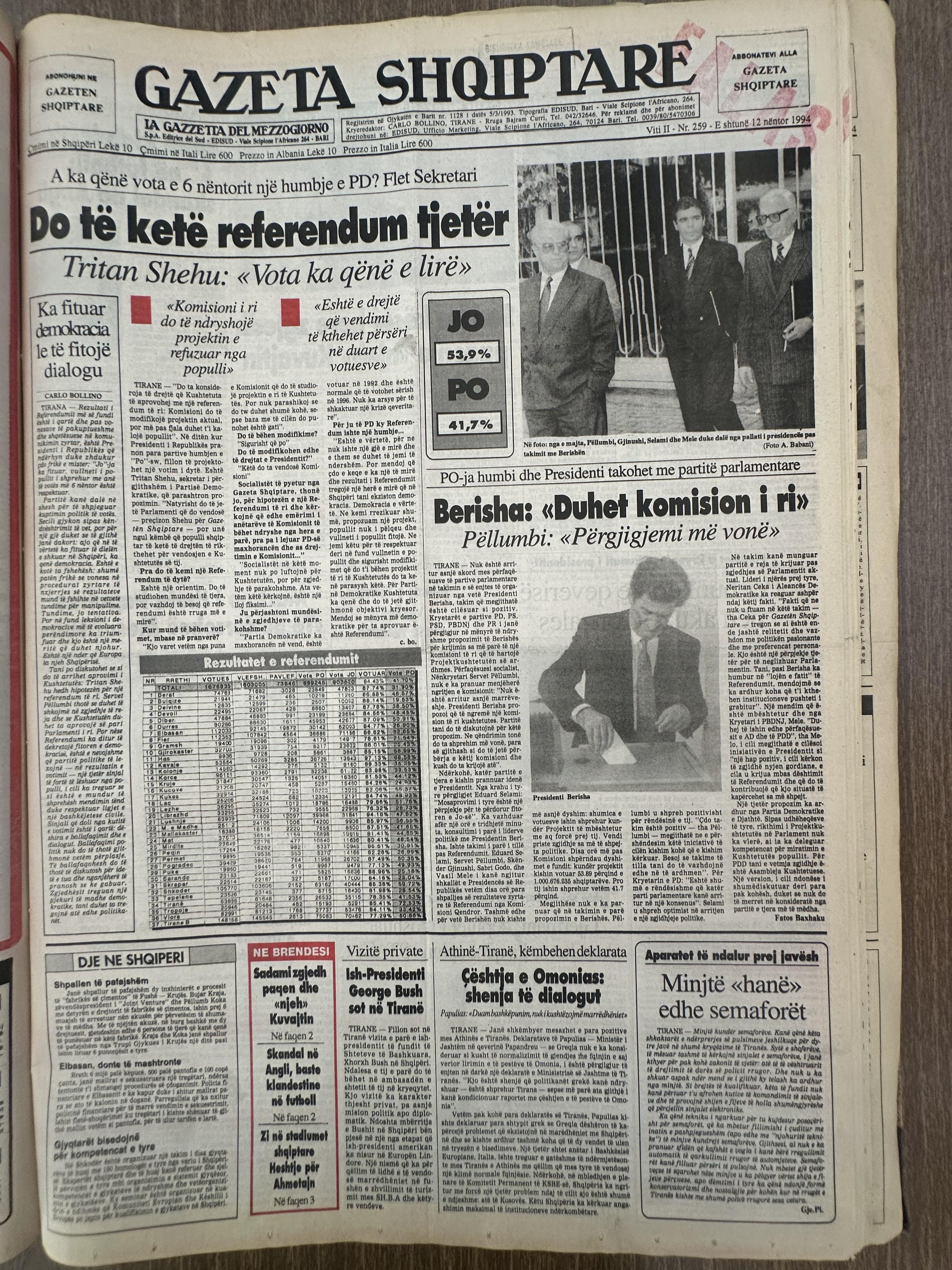 Gazeta Shqiptare 1994-11-12