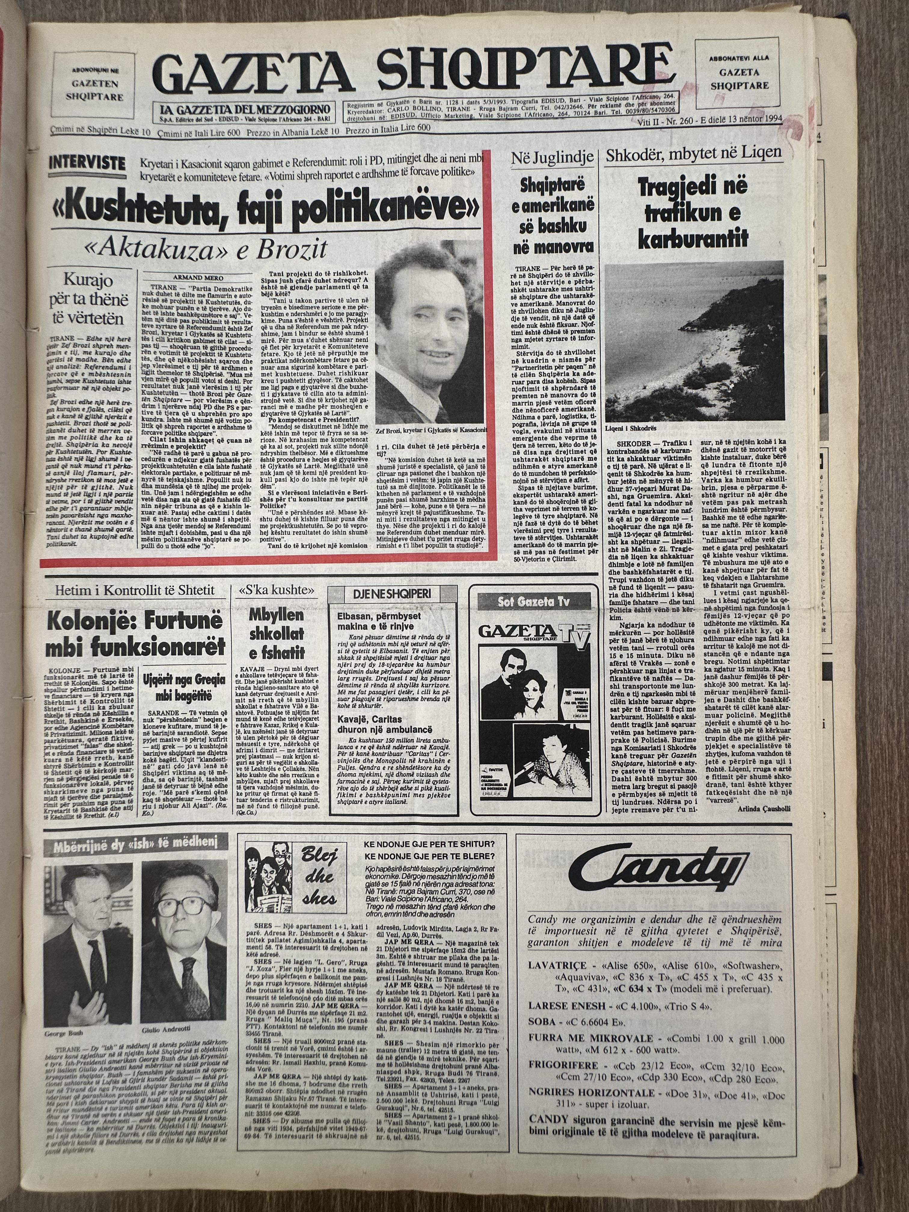 Gazeta Shqiptare 1994-11-13
