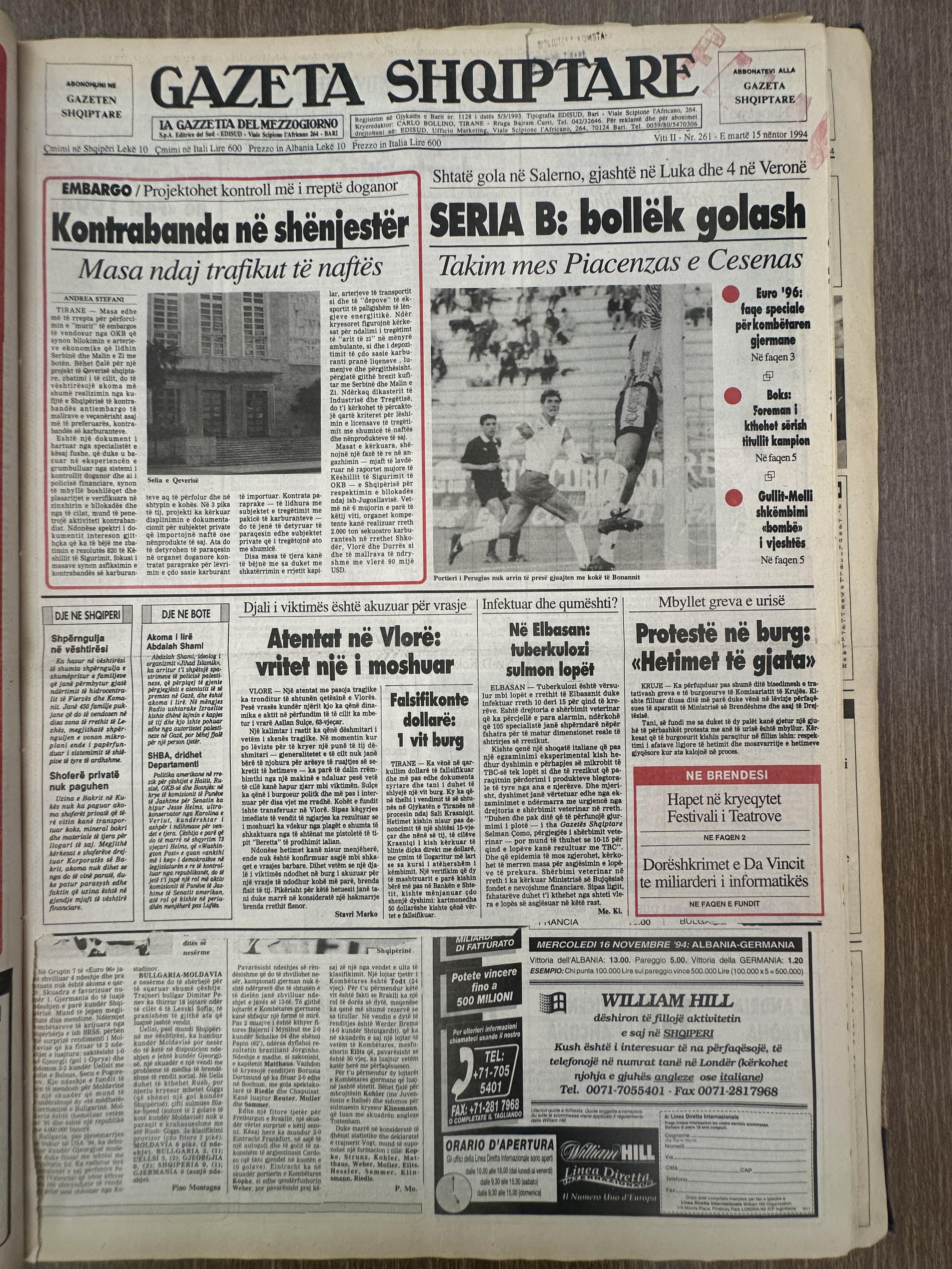 Gazeta Shqiptare 1994-11-15