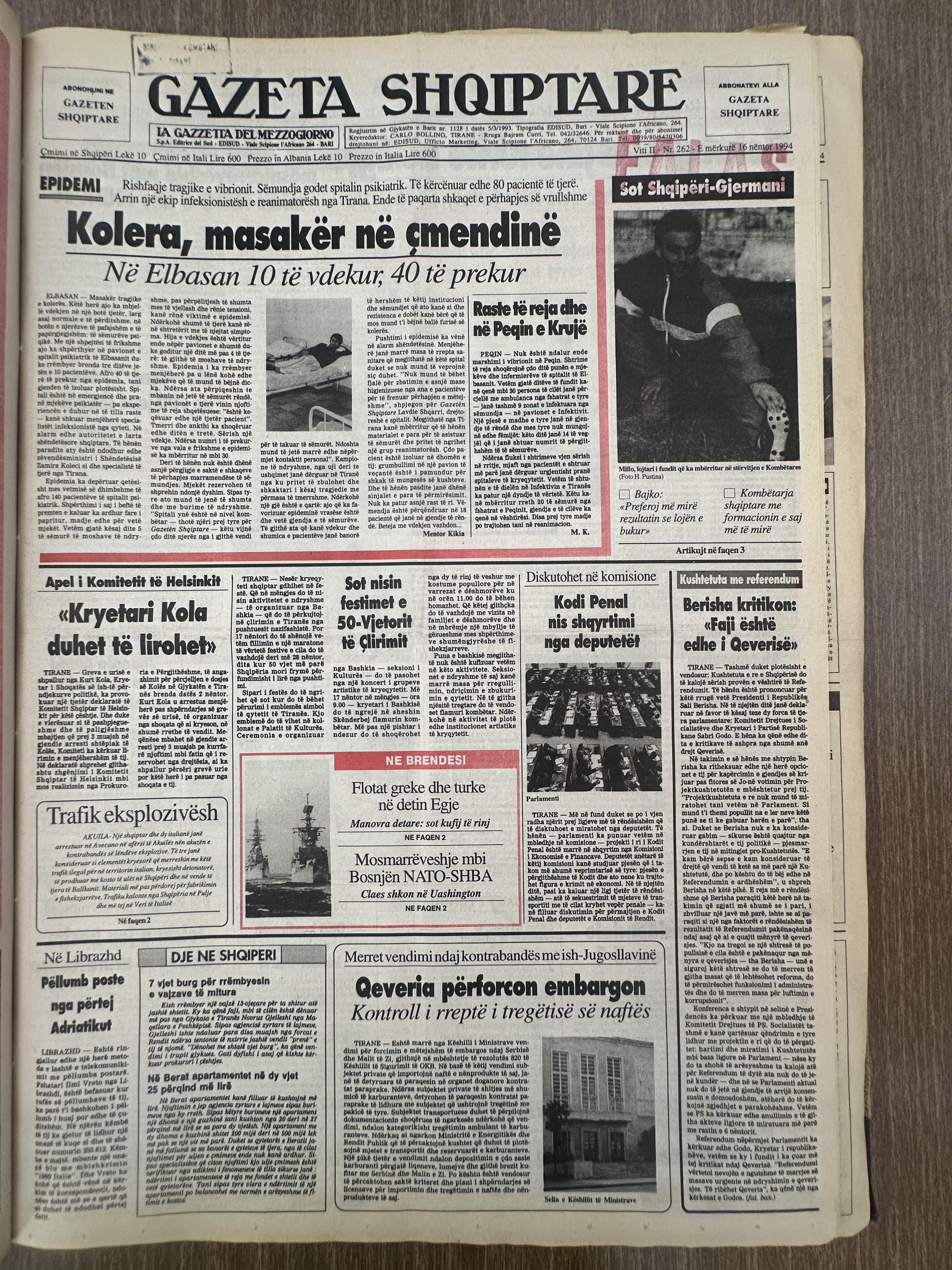 Gazeta Shqiptare 1994-11-16