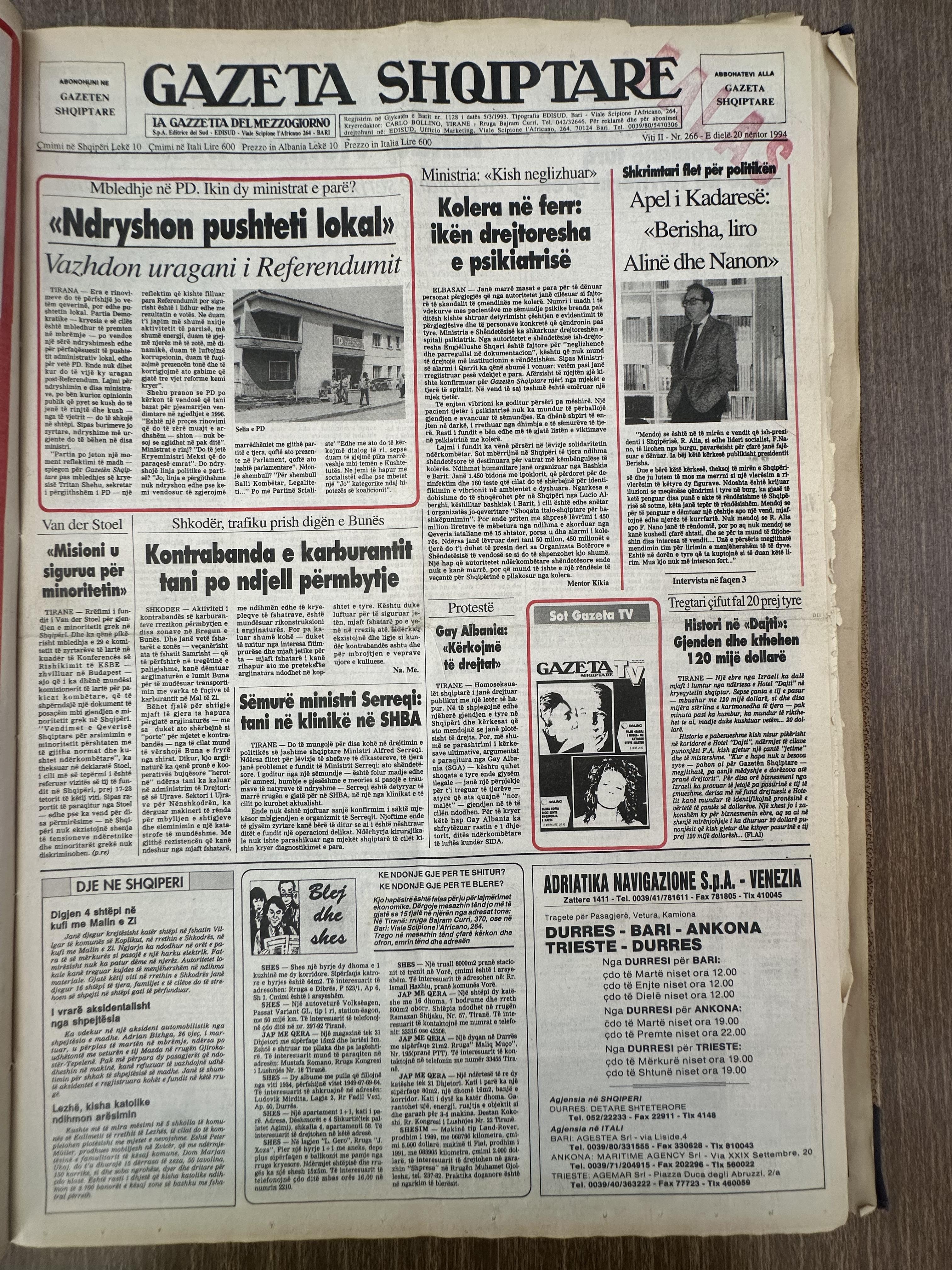 Gazeta Shqiptare 1994-11-20