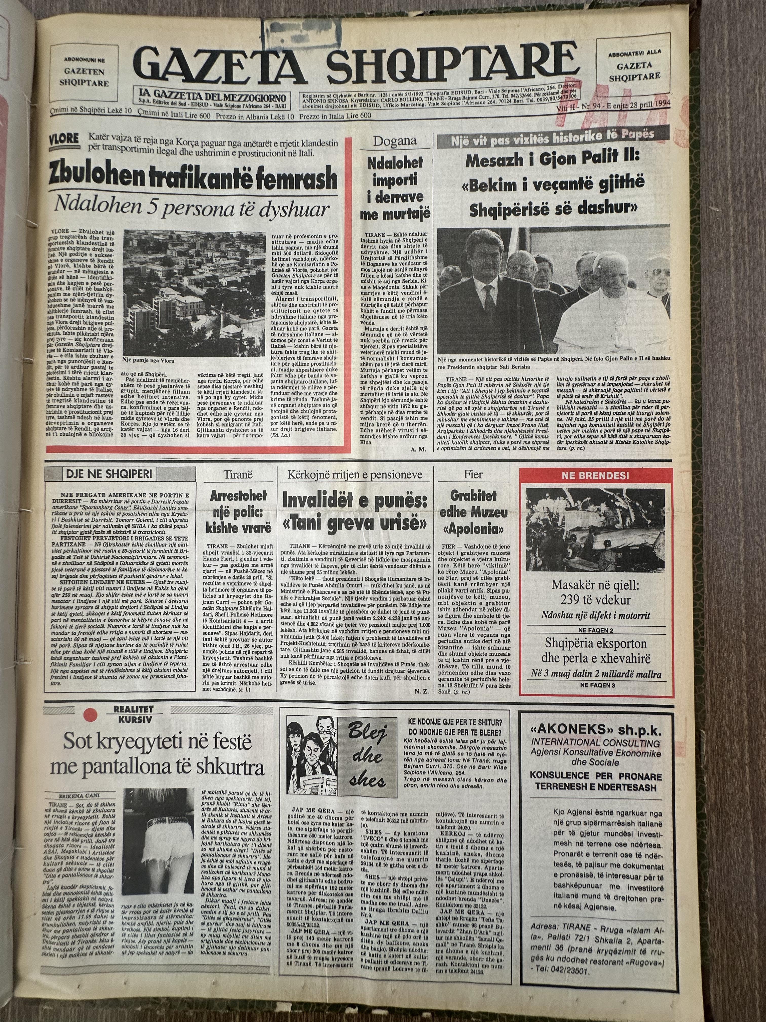 Gazeta Shqiptare 1994-04-28