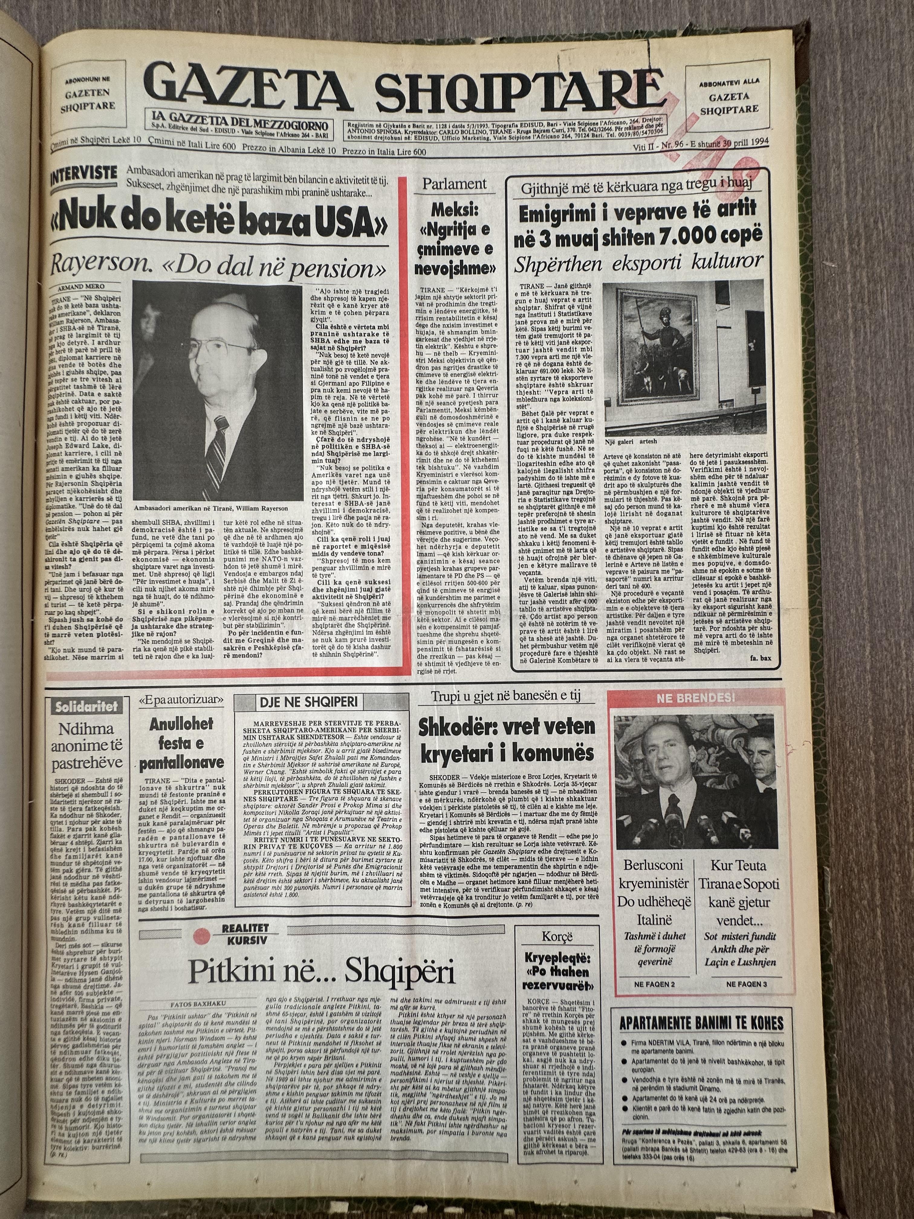Gazeta Shqiptare 1994-04-30