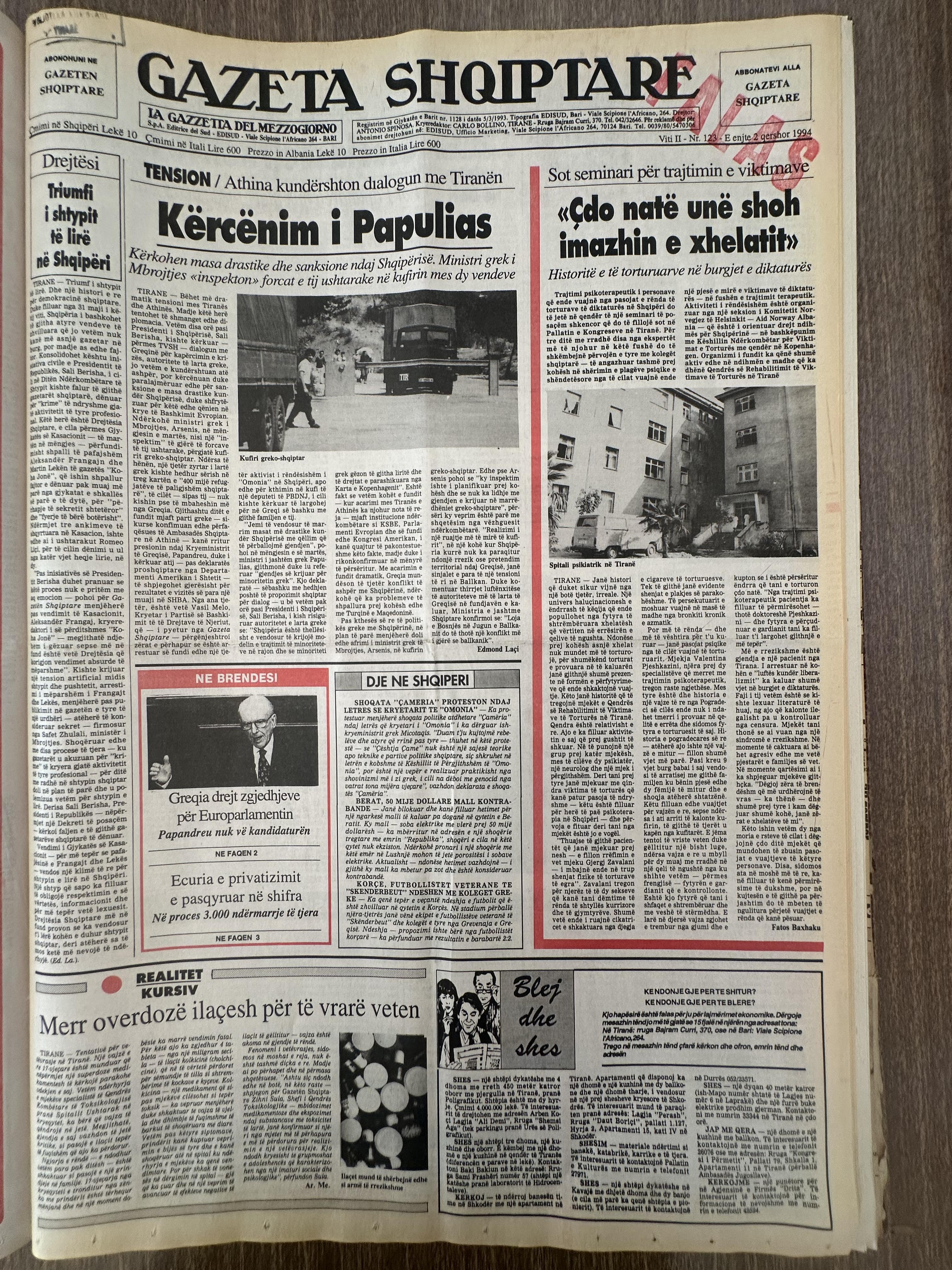 Gazeta Shqiptare 1994-06-02