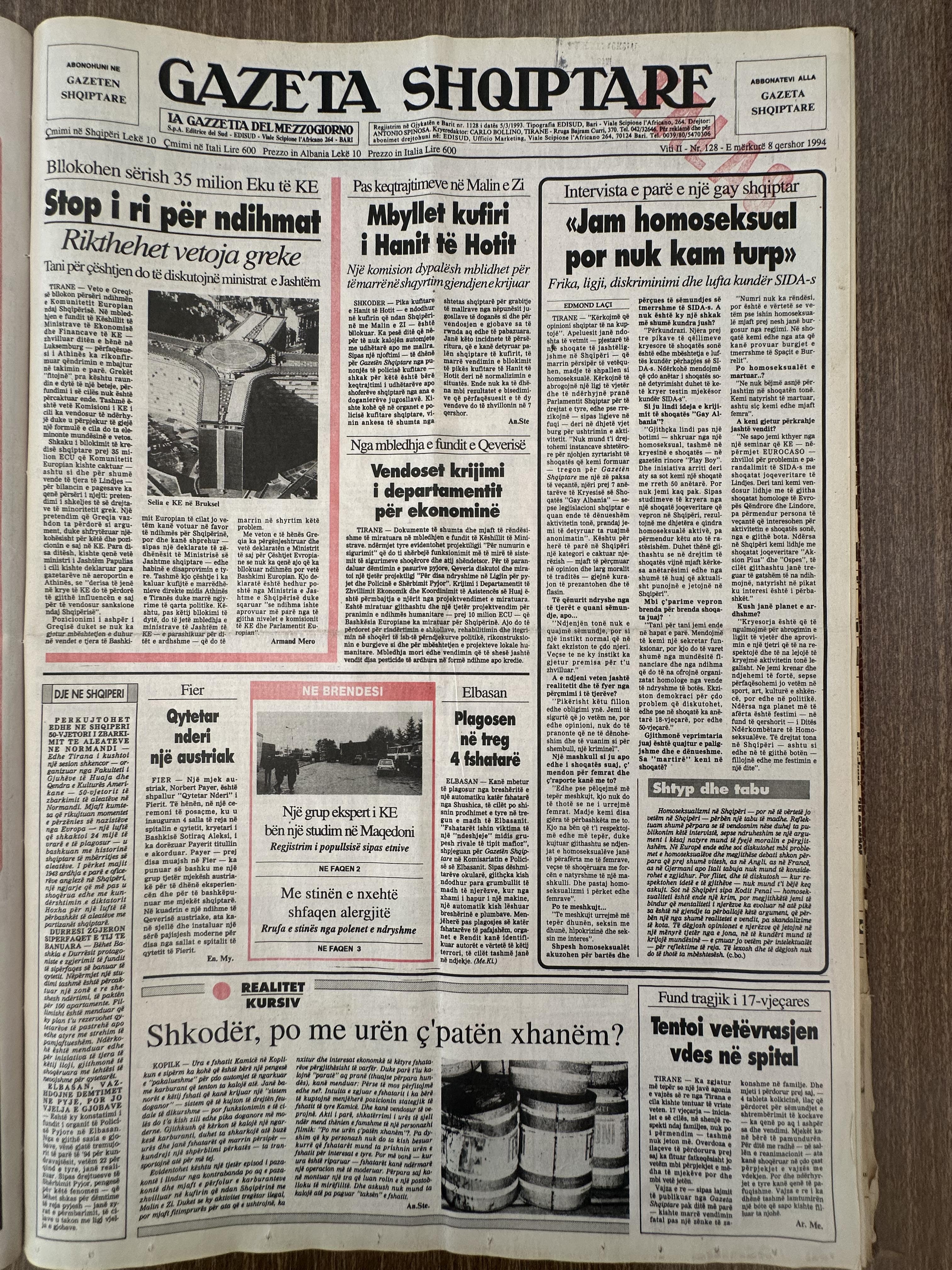 Gazeta Shqiptare 1994-06-08
