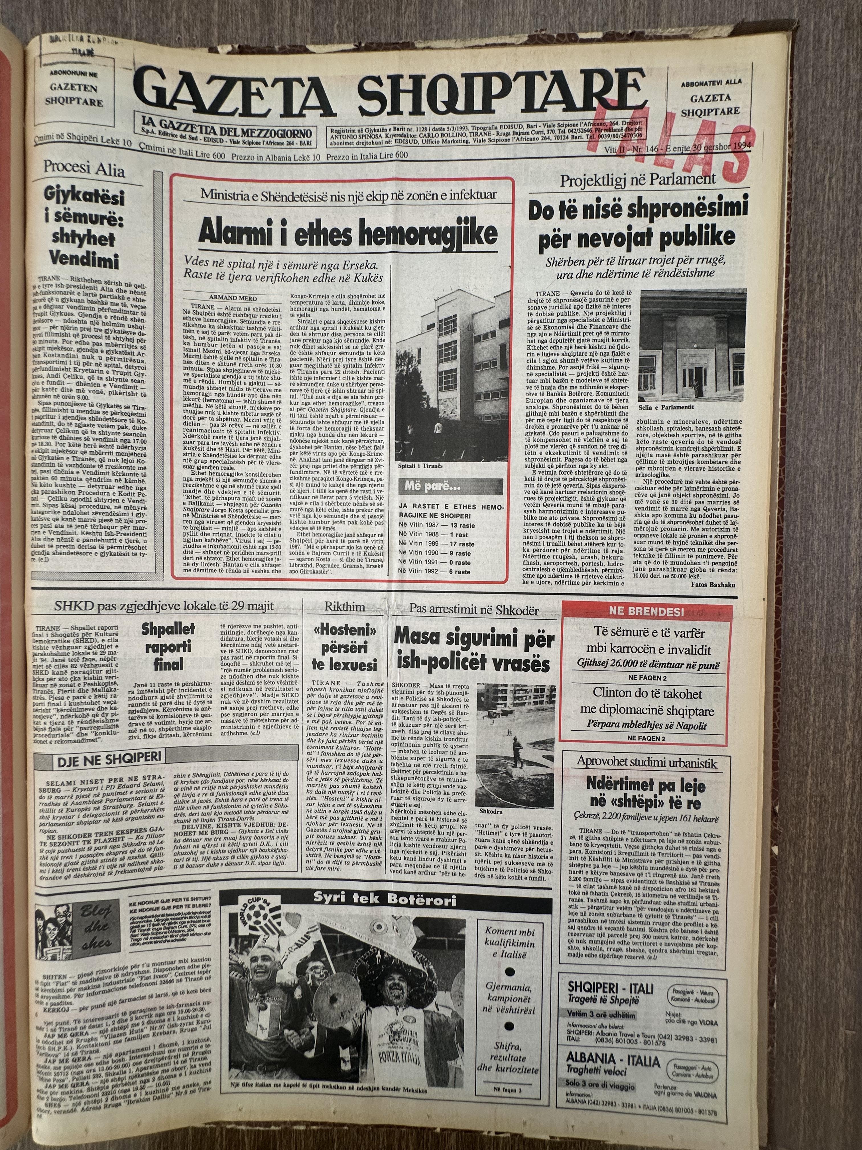 Gazeta Shqiptare 1994-06-30