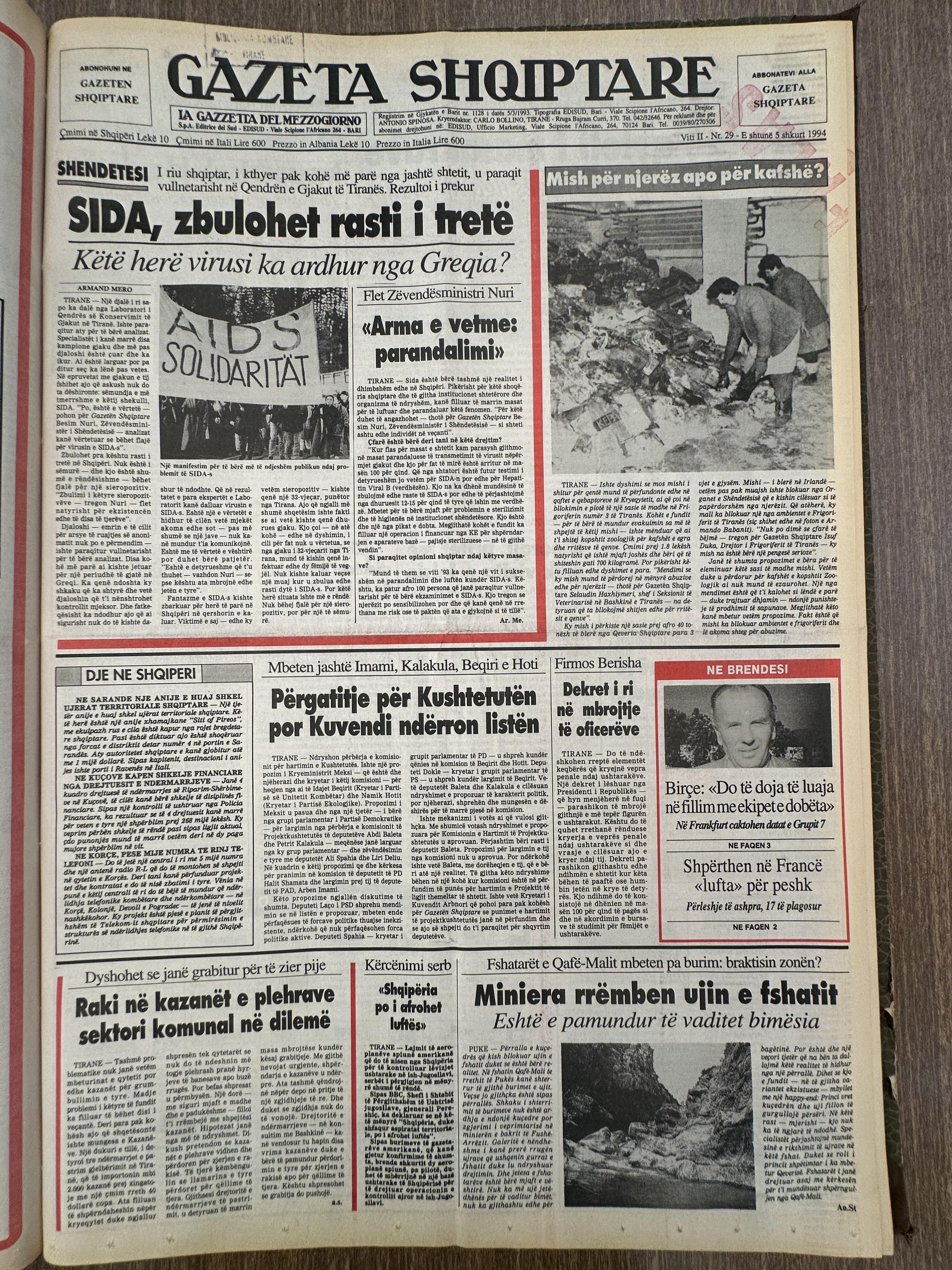 Gazeta Shqiptare 1994-02-05