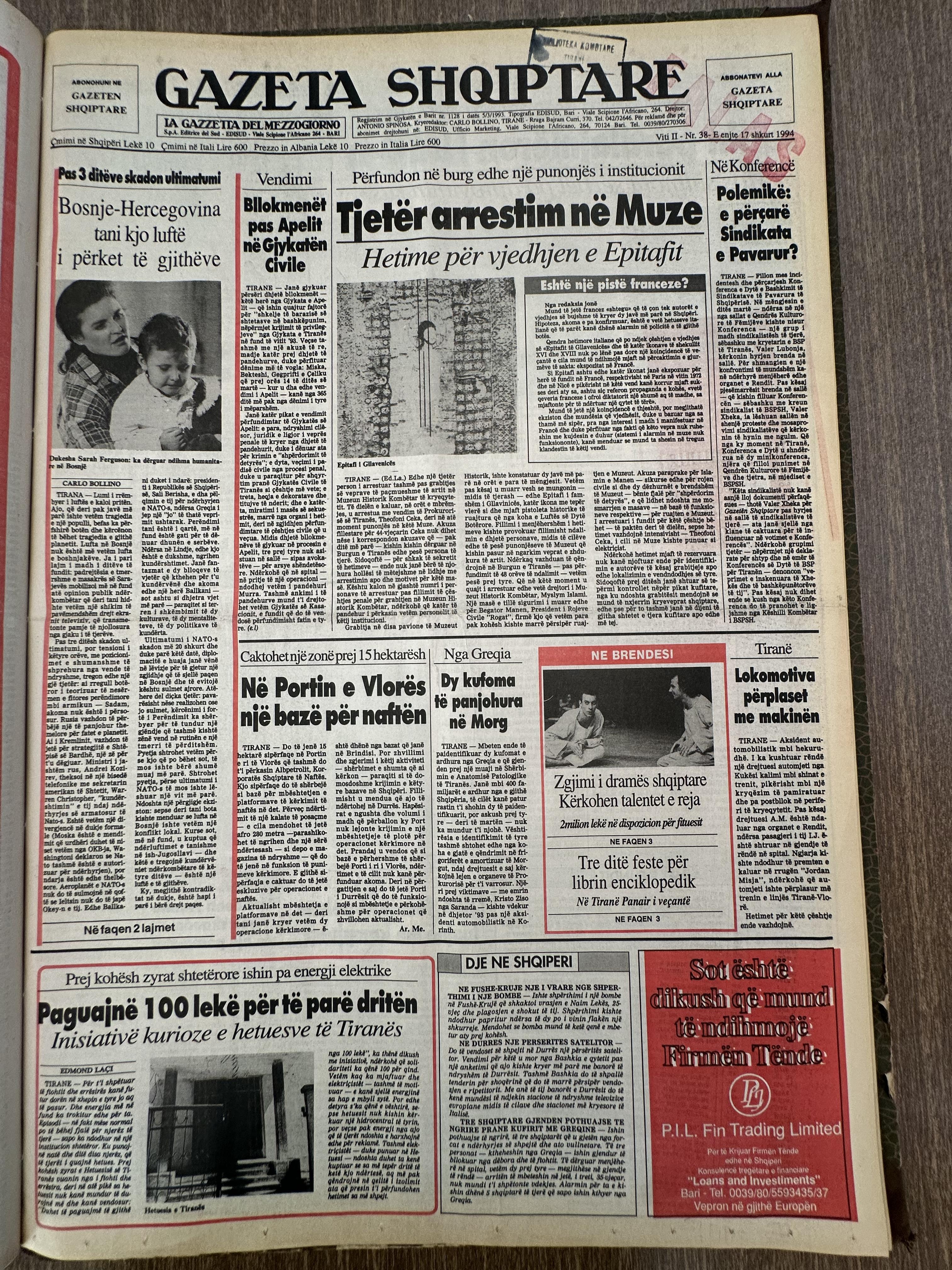 Gazeta Shqiptare 1994-02-17