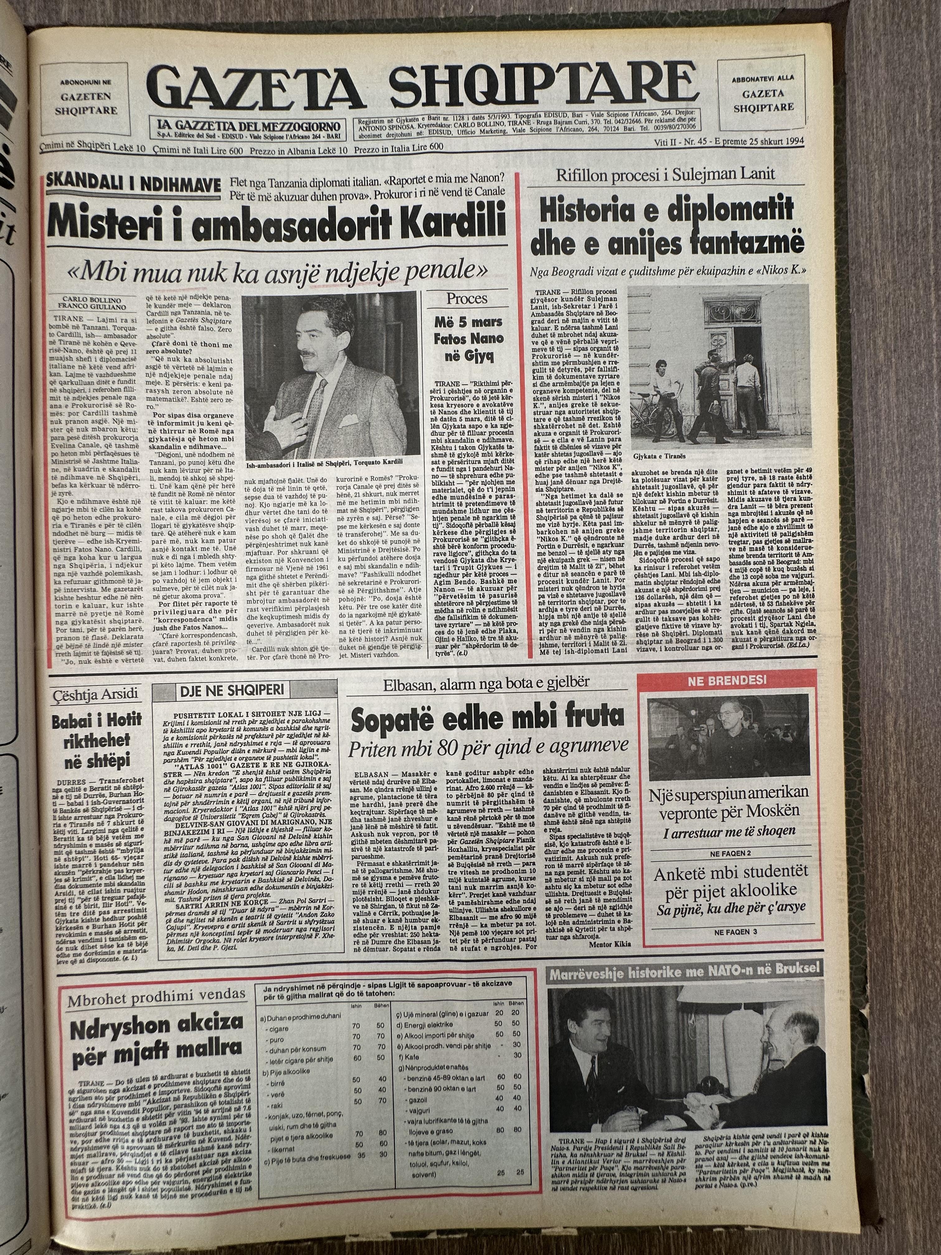Gazeta Shqiptare 1994-02-25