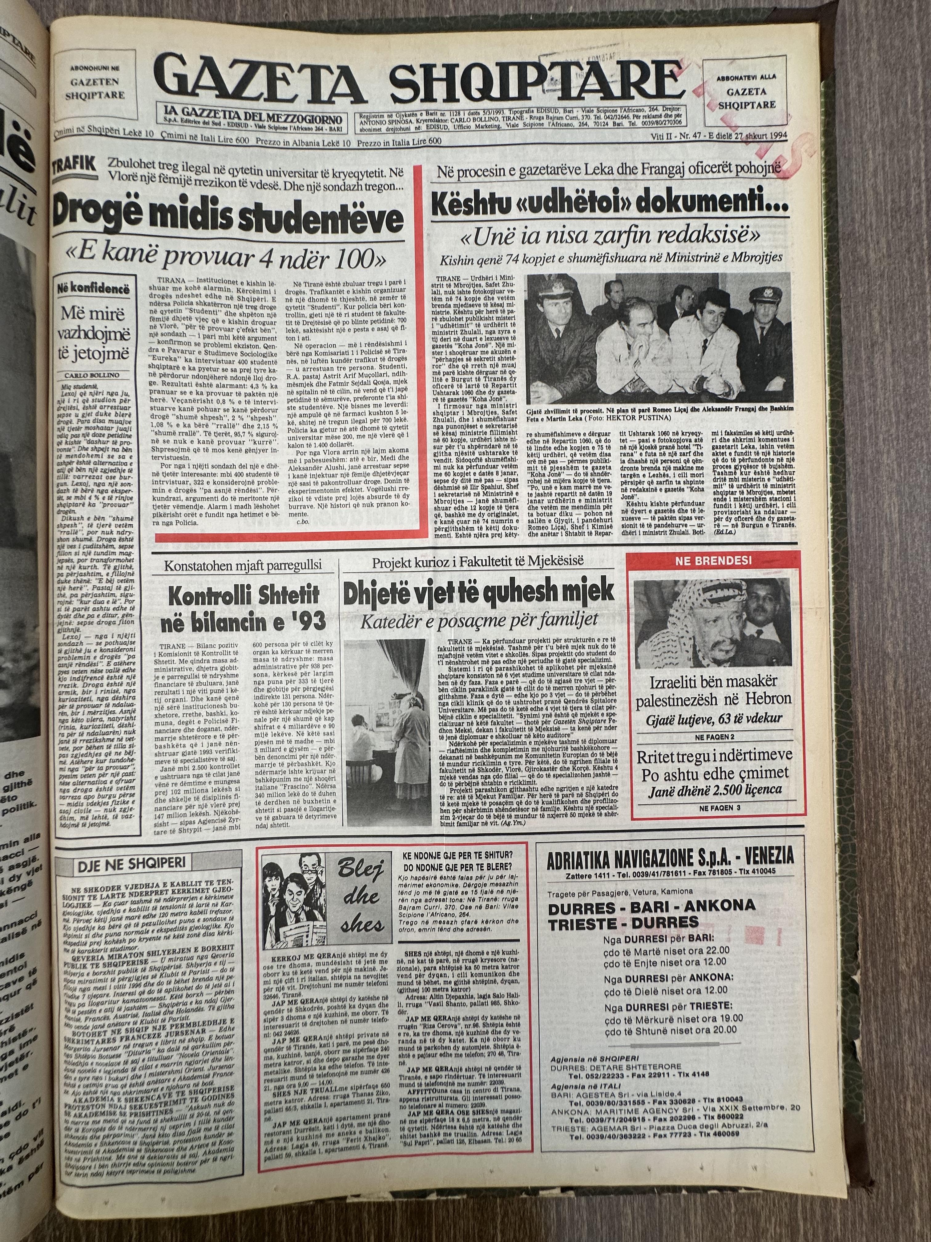 Gazeta Shqiptare 1994-02-27