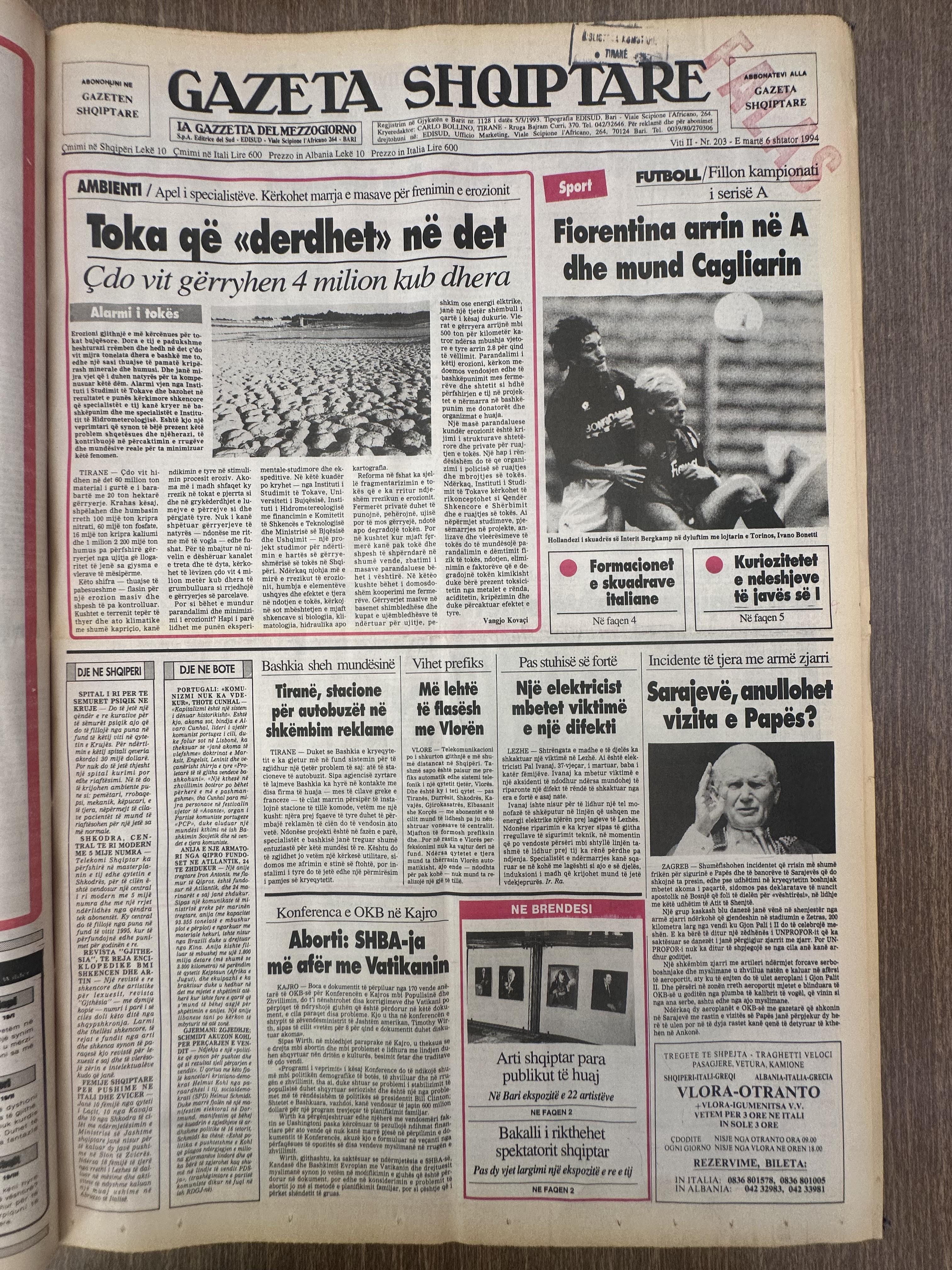 Gazeta Shqiptare 1994-09-06