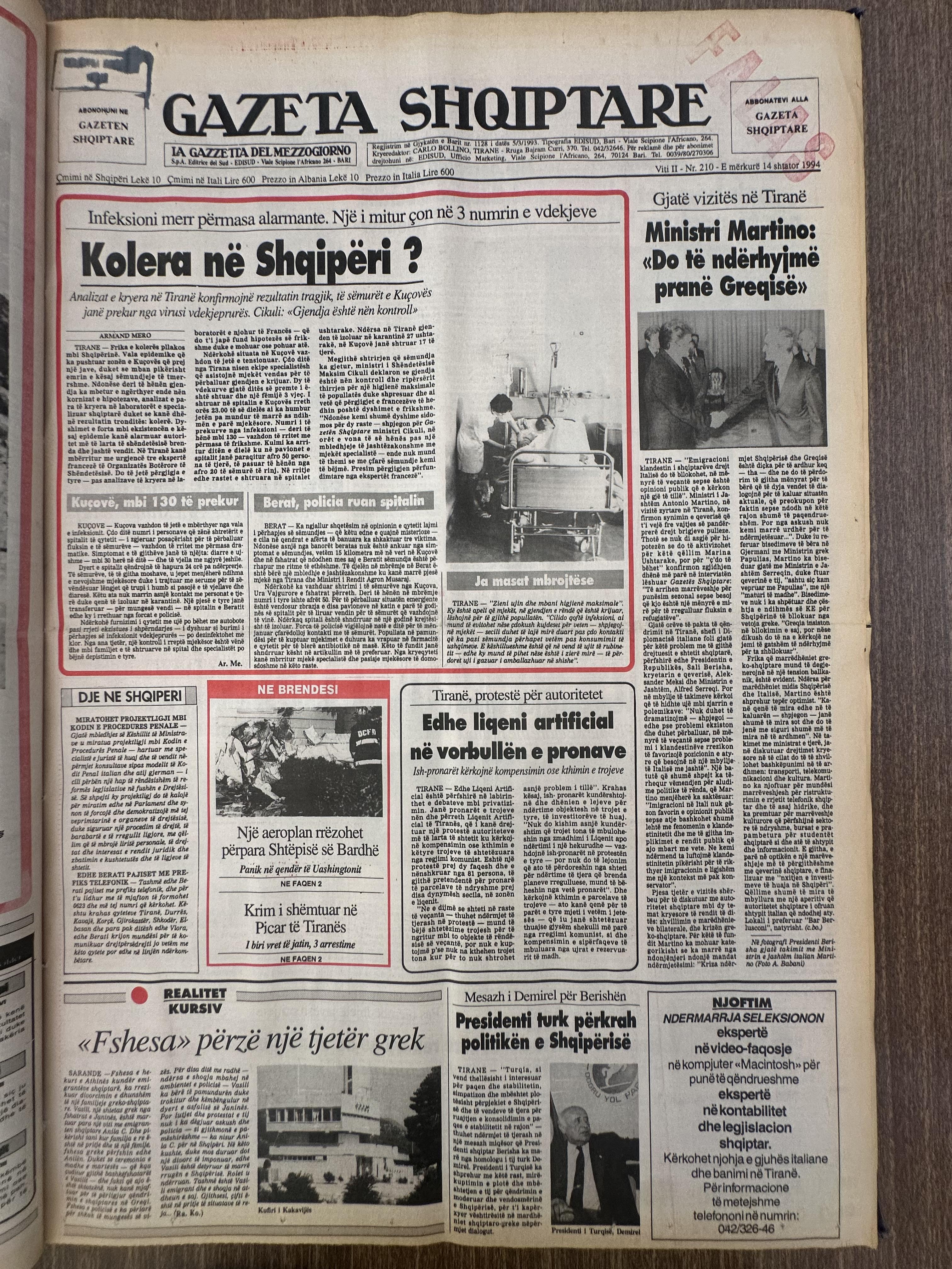 Gazeta Shqiptare 1994-09-14