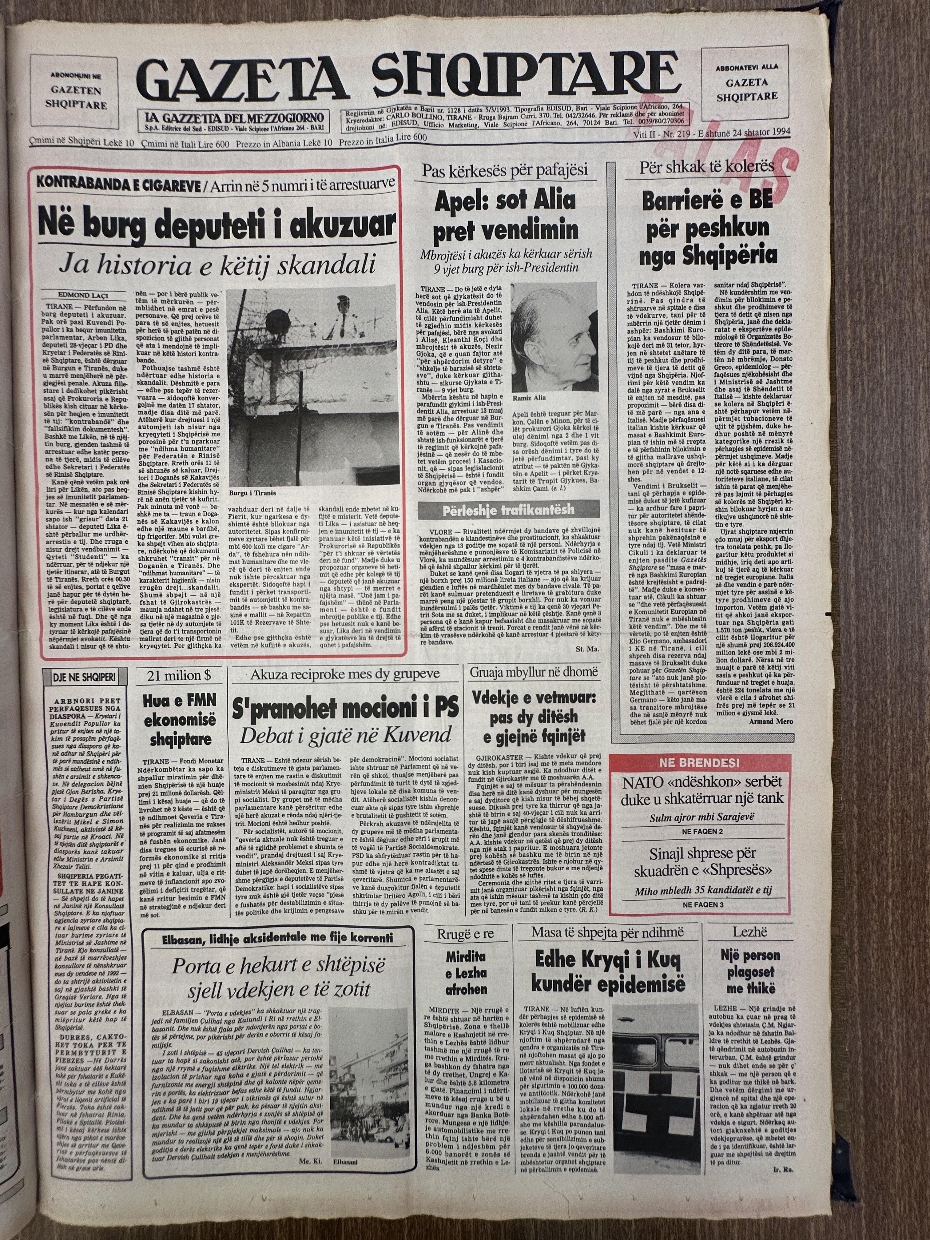 Gazeta Shqiptare 1994-09-24