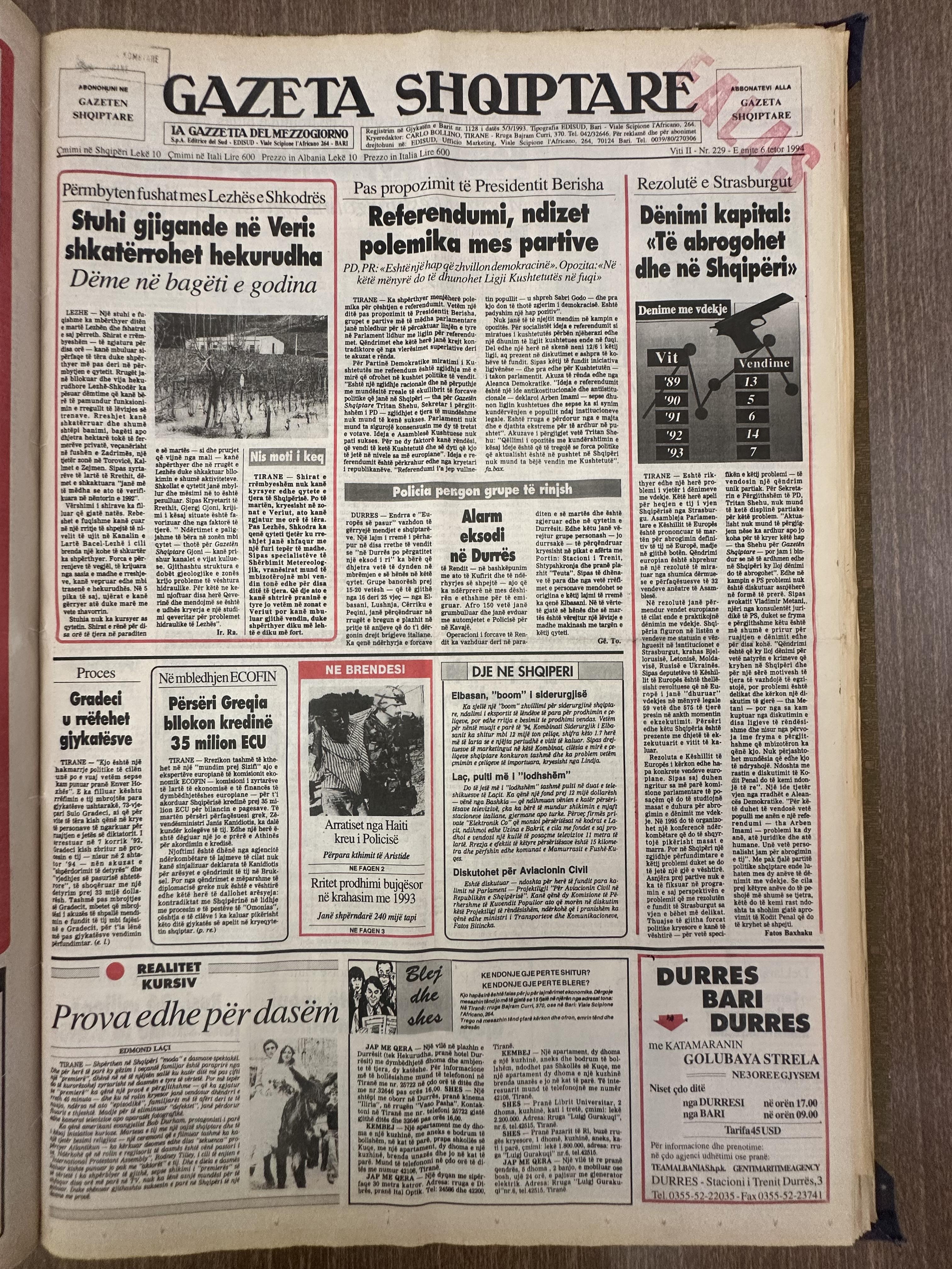Gazeta Shqiptare 1994-10-06