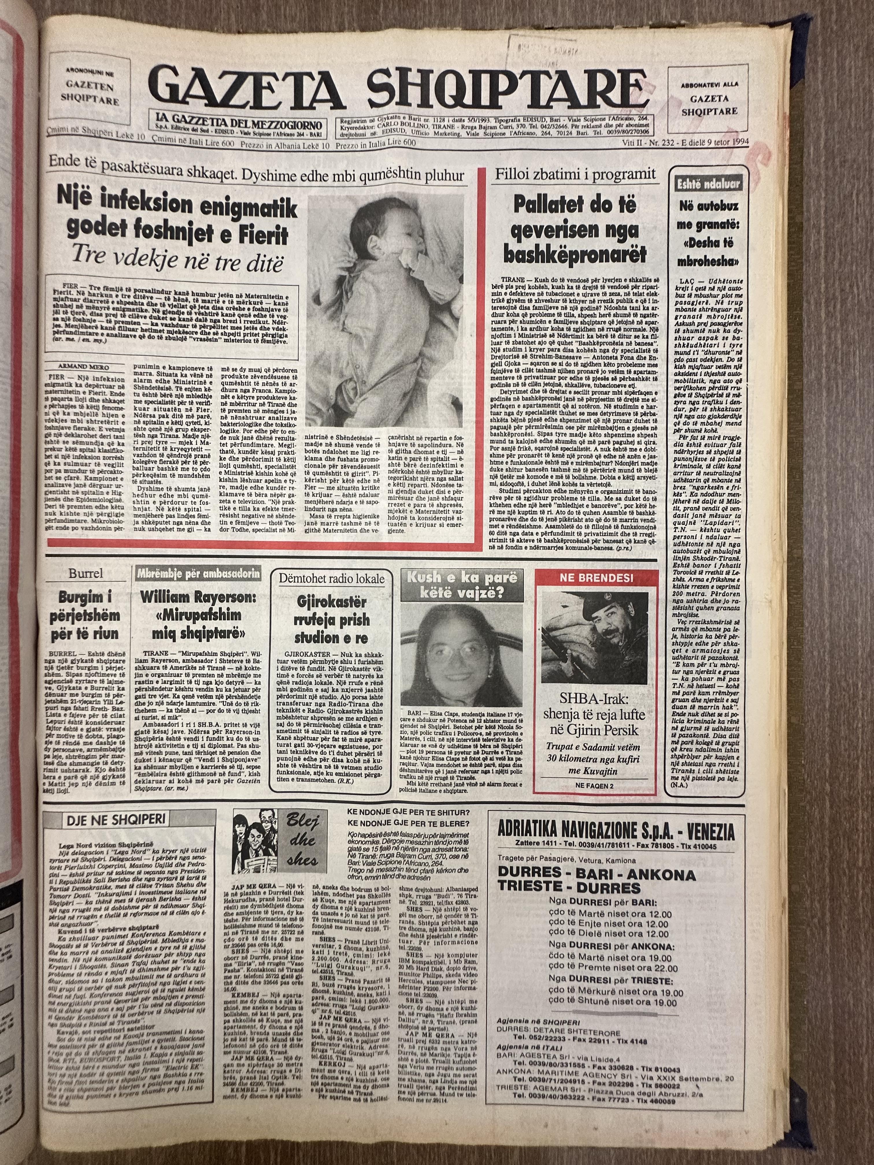 Gazeta Shqiptare 1994-10-09