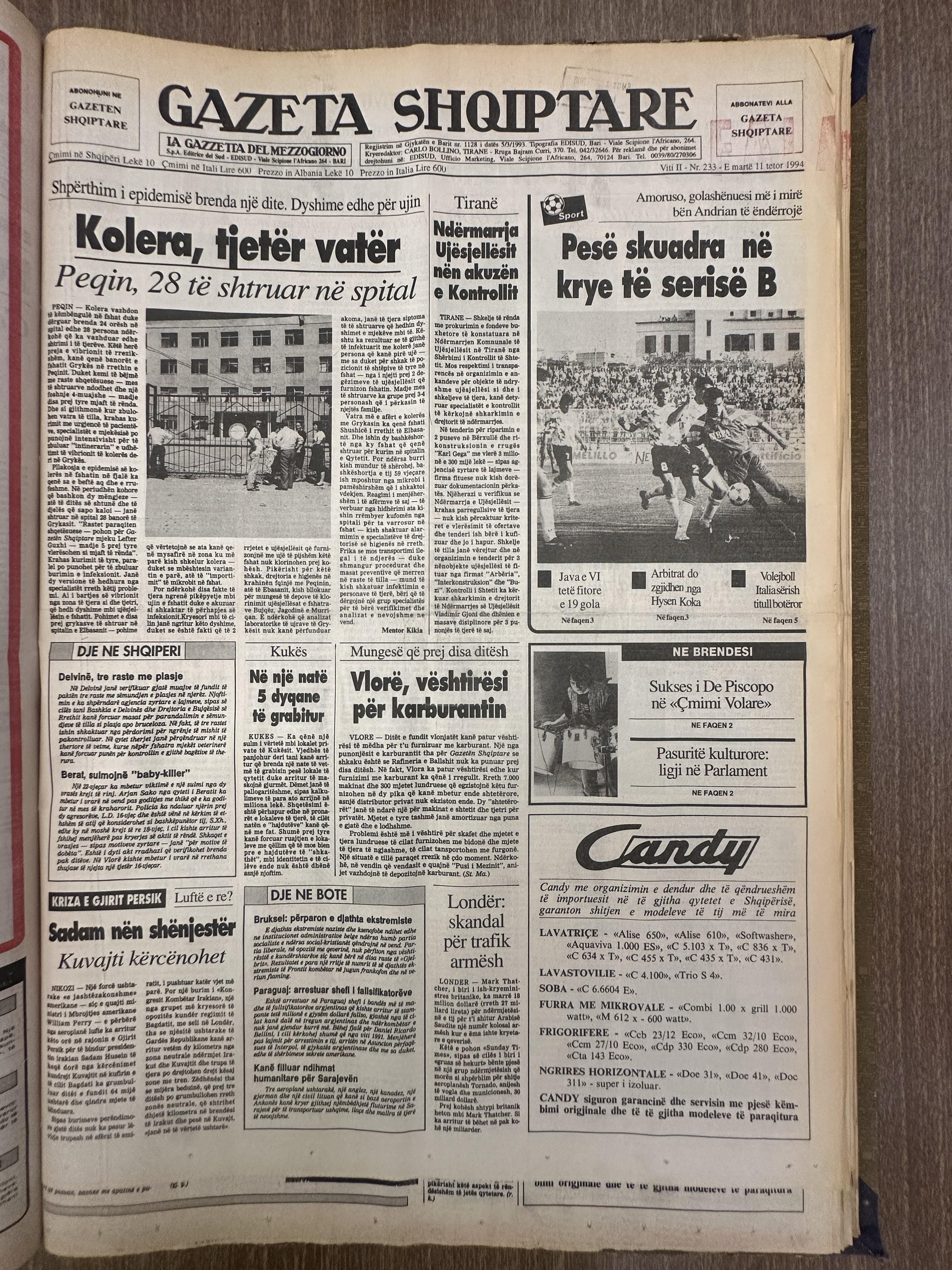 Gazeta Shqiptare 1994-10-11