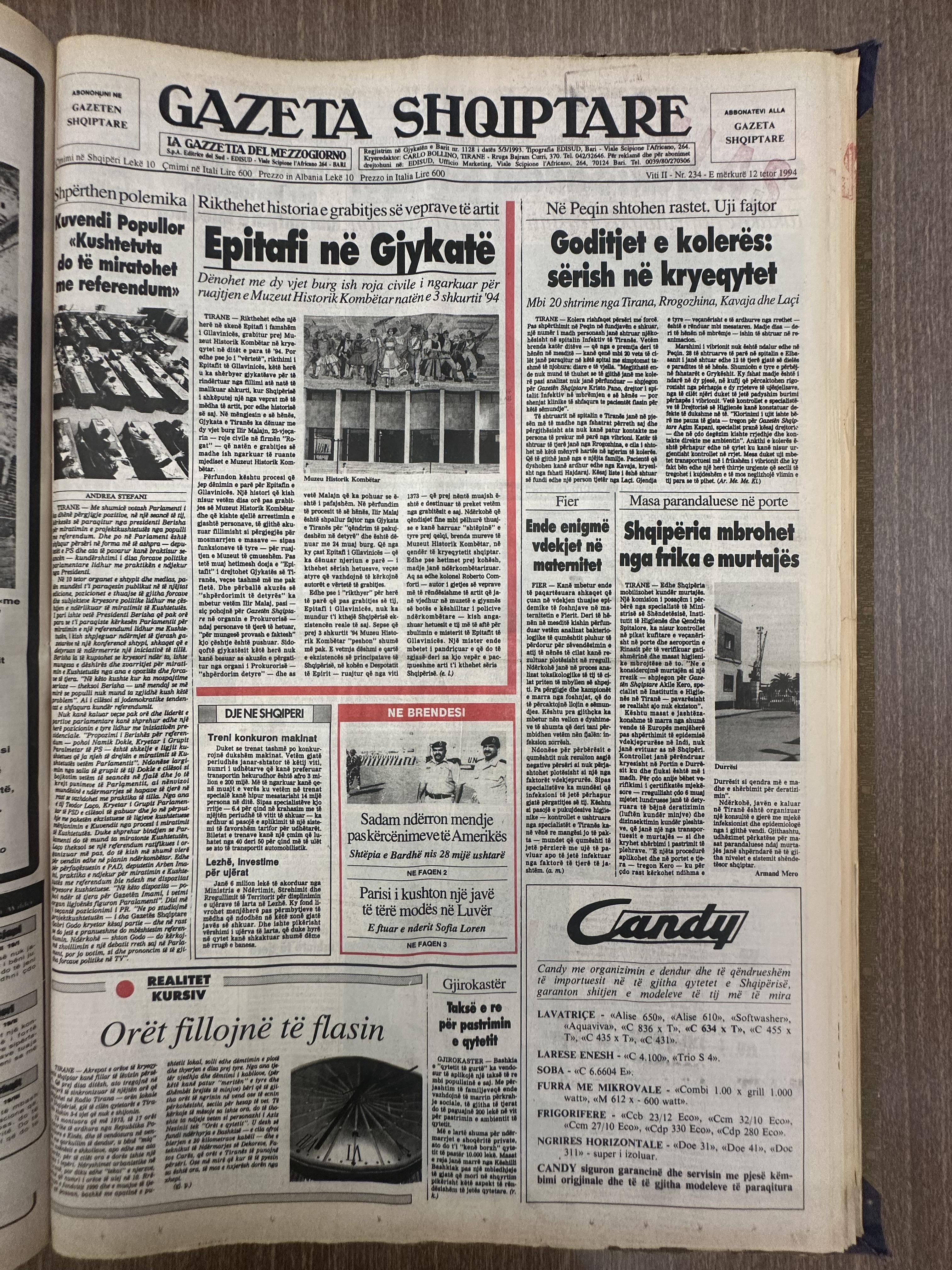 Gazeta Shqiptare 1994-10-12