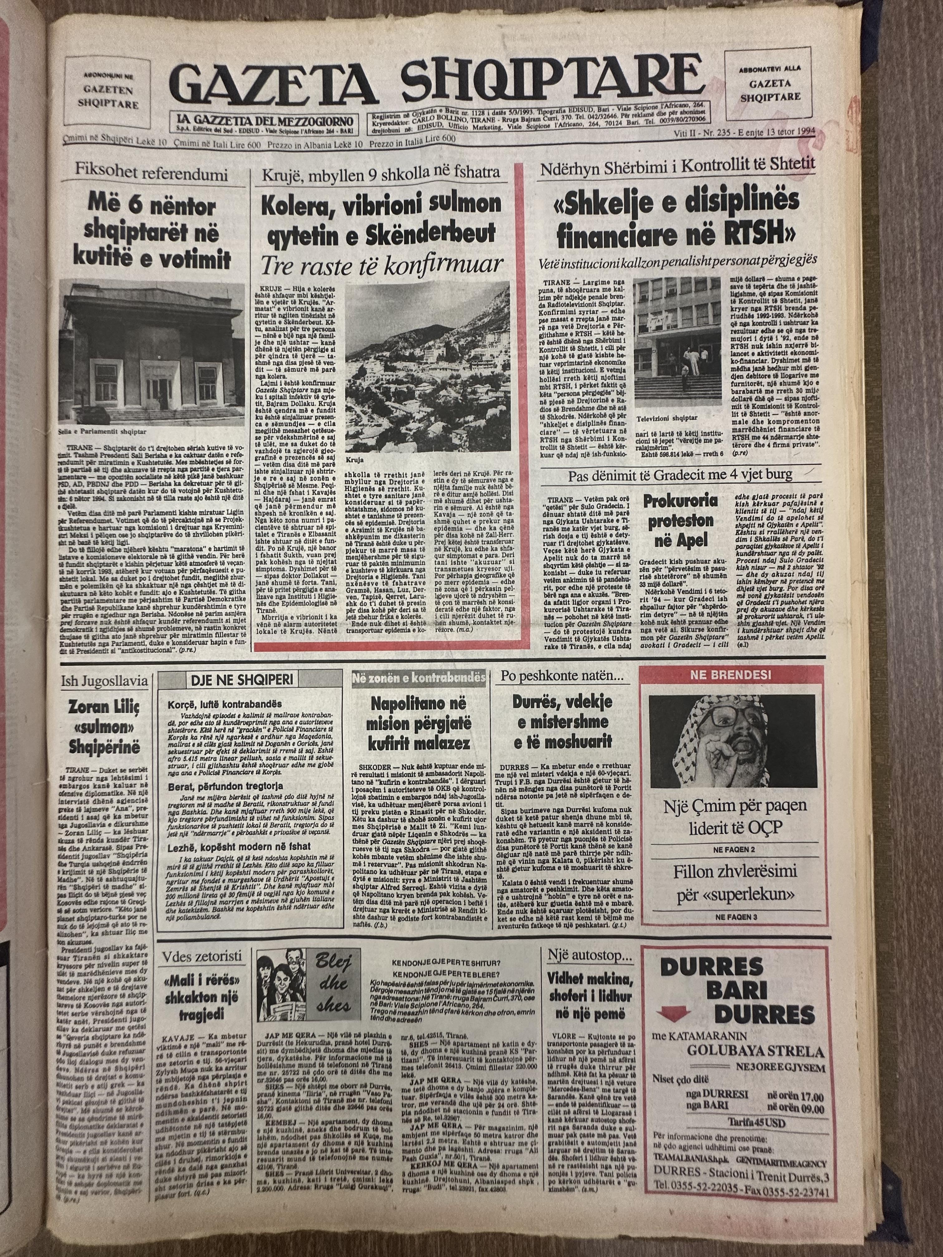 Gazeta Shqiptare 1994-10-13