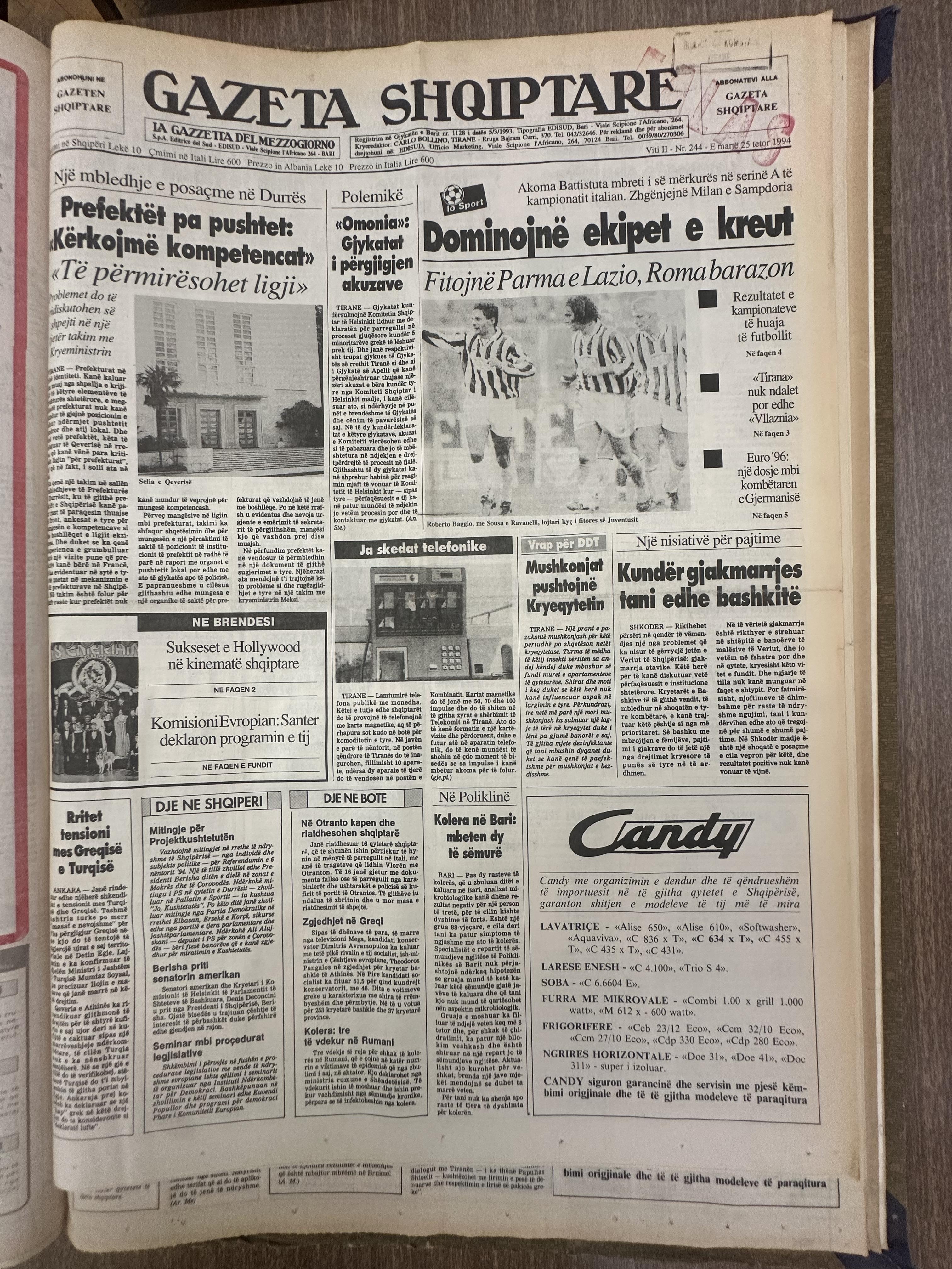 Gazeta Shqiptare 1994-10-25