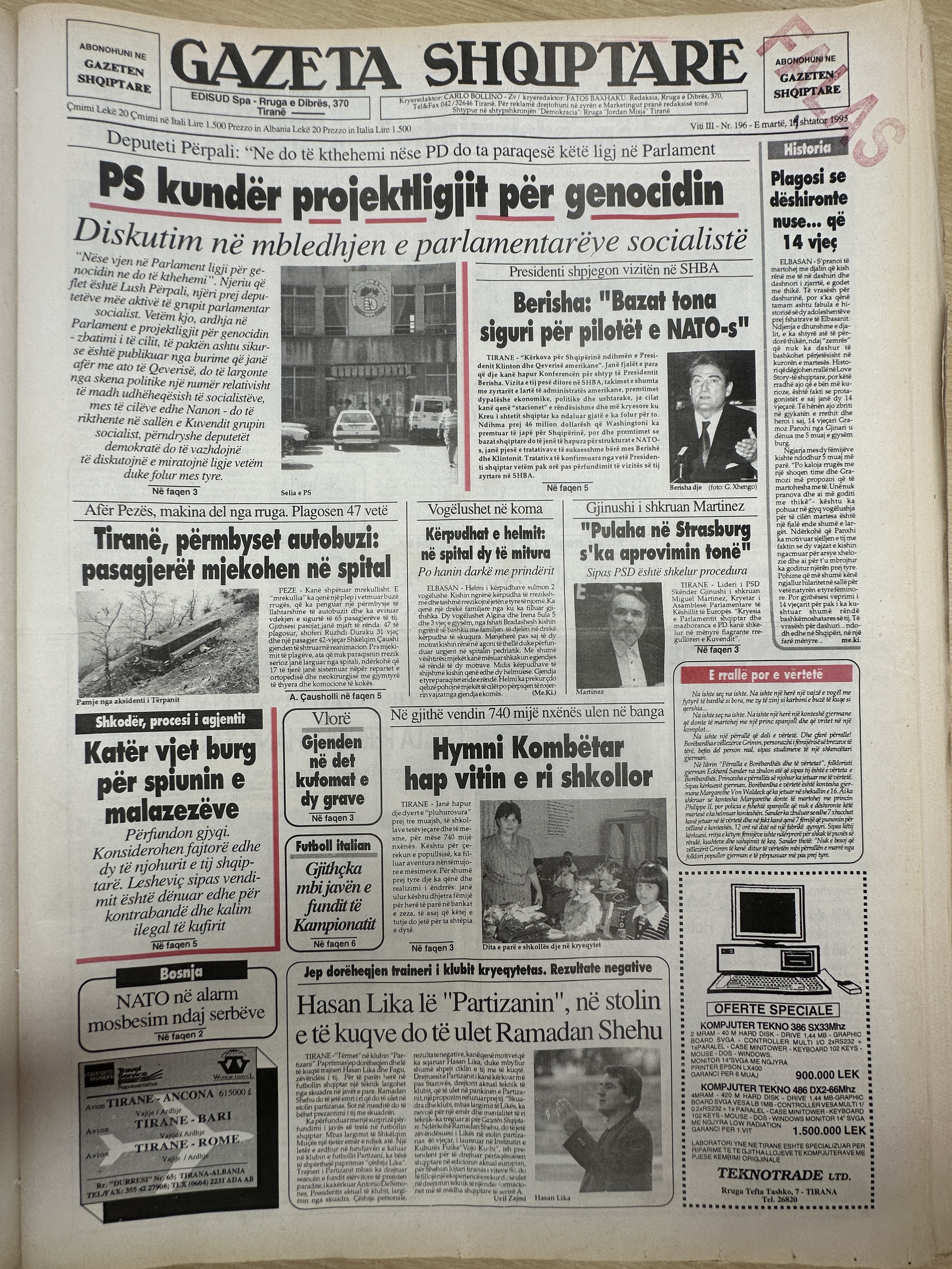 Gazeta Shqiptare 1995-09-19