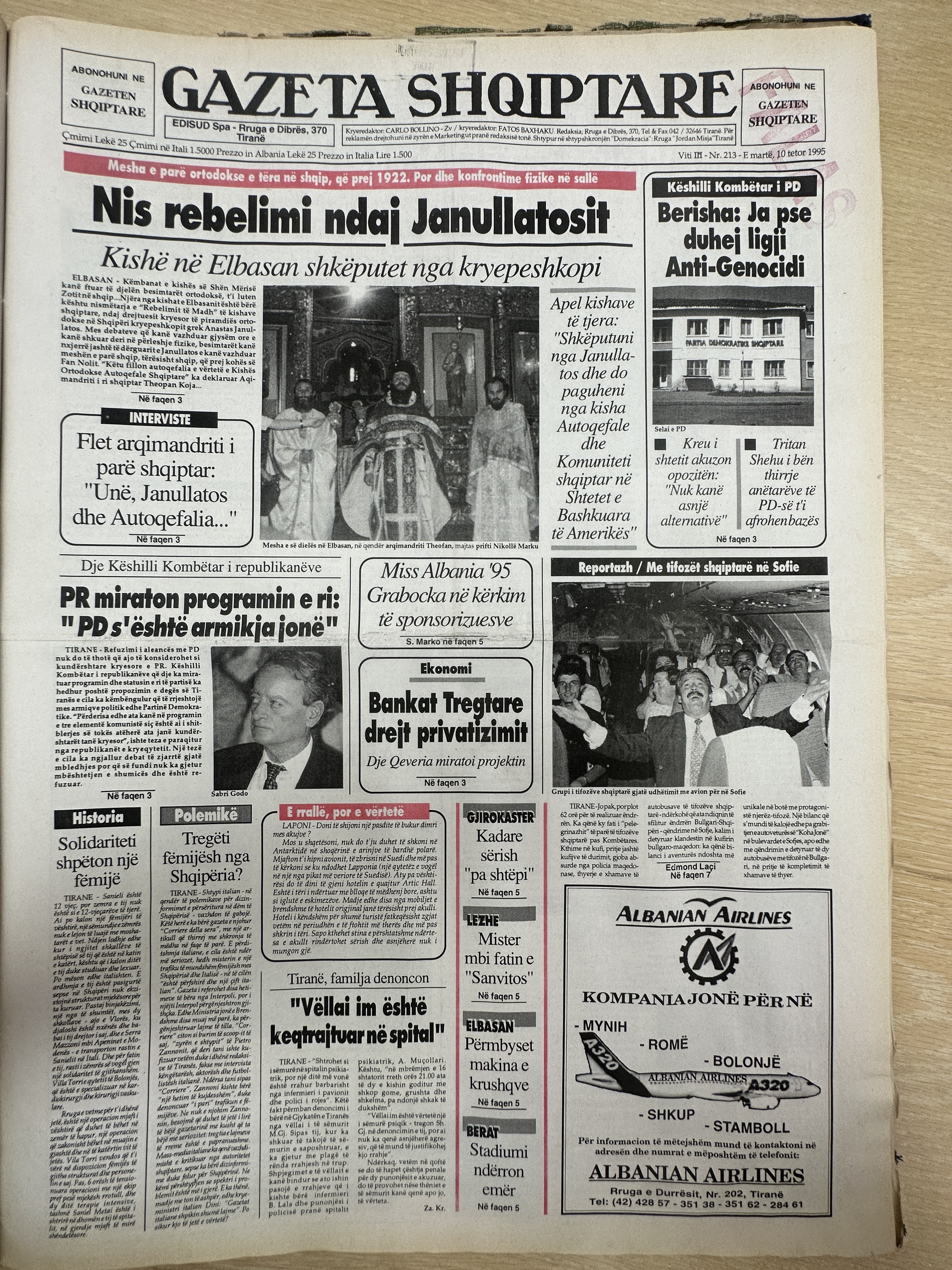 Gazeta Shqiptare 1995-10-10