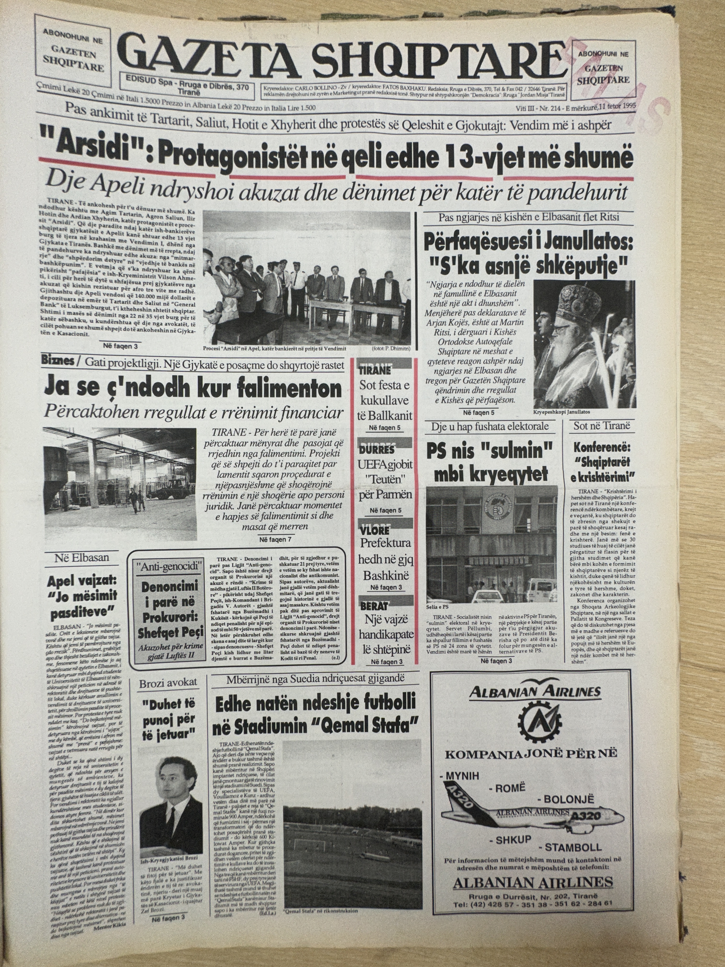Gazeta Shqiptare 1995-10-11