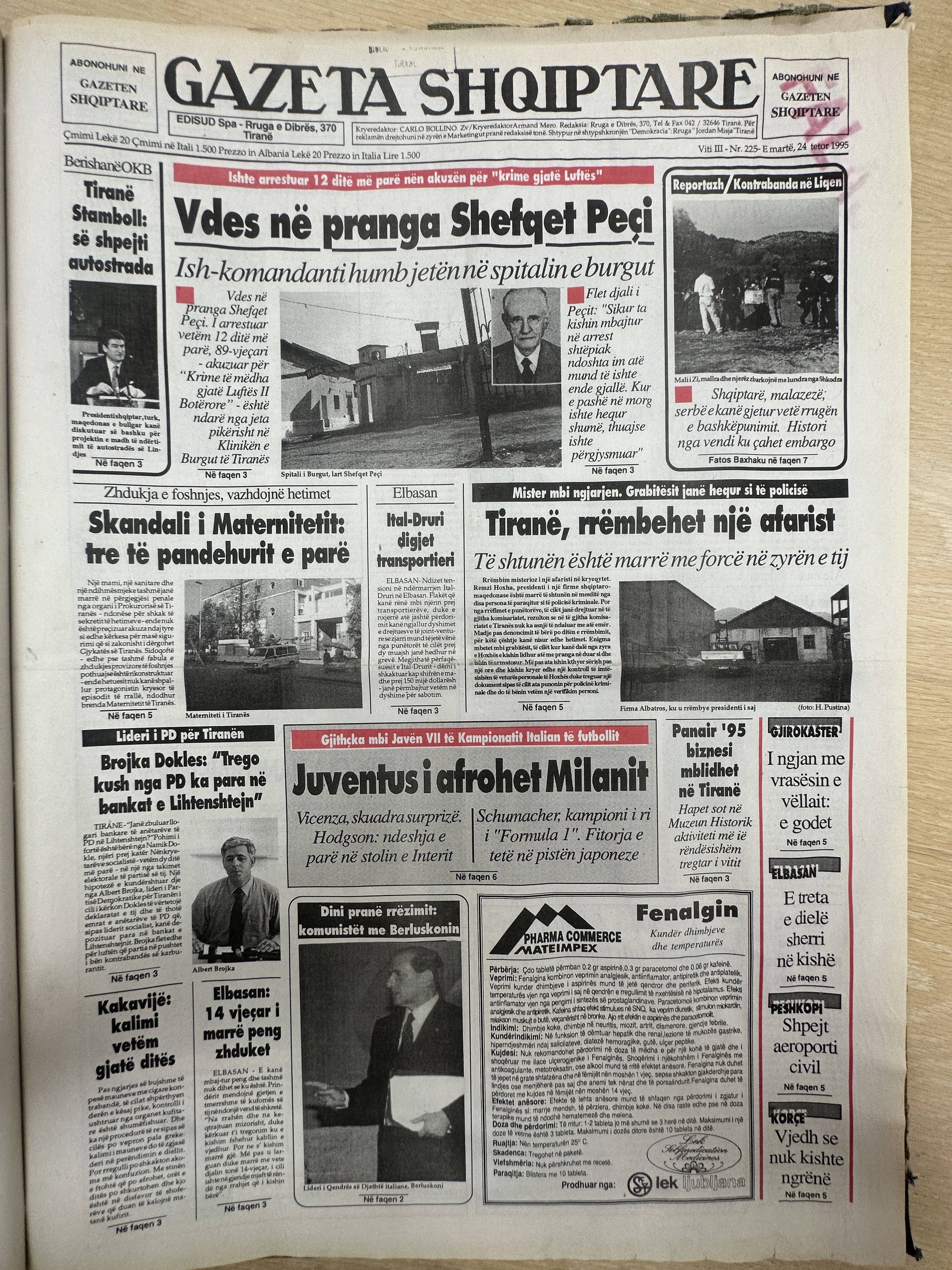 Gazeta Shqiptare 1995-10-24